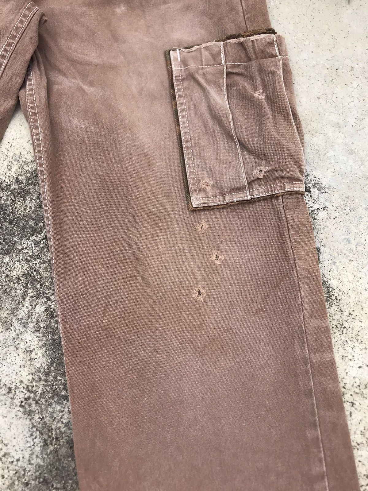 Edwin Edwin Distressed Sun Faded Cargo Pant Size US 31 - 6 Thumbnail