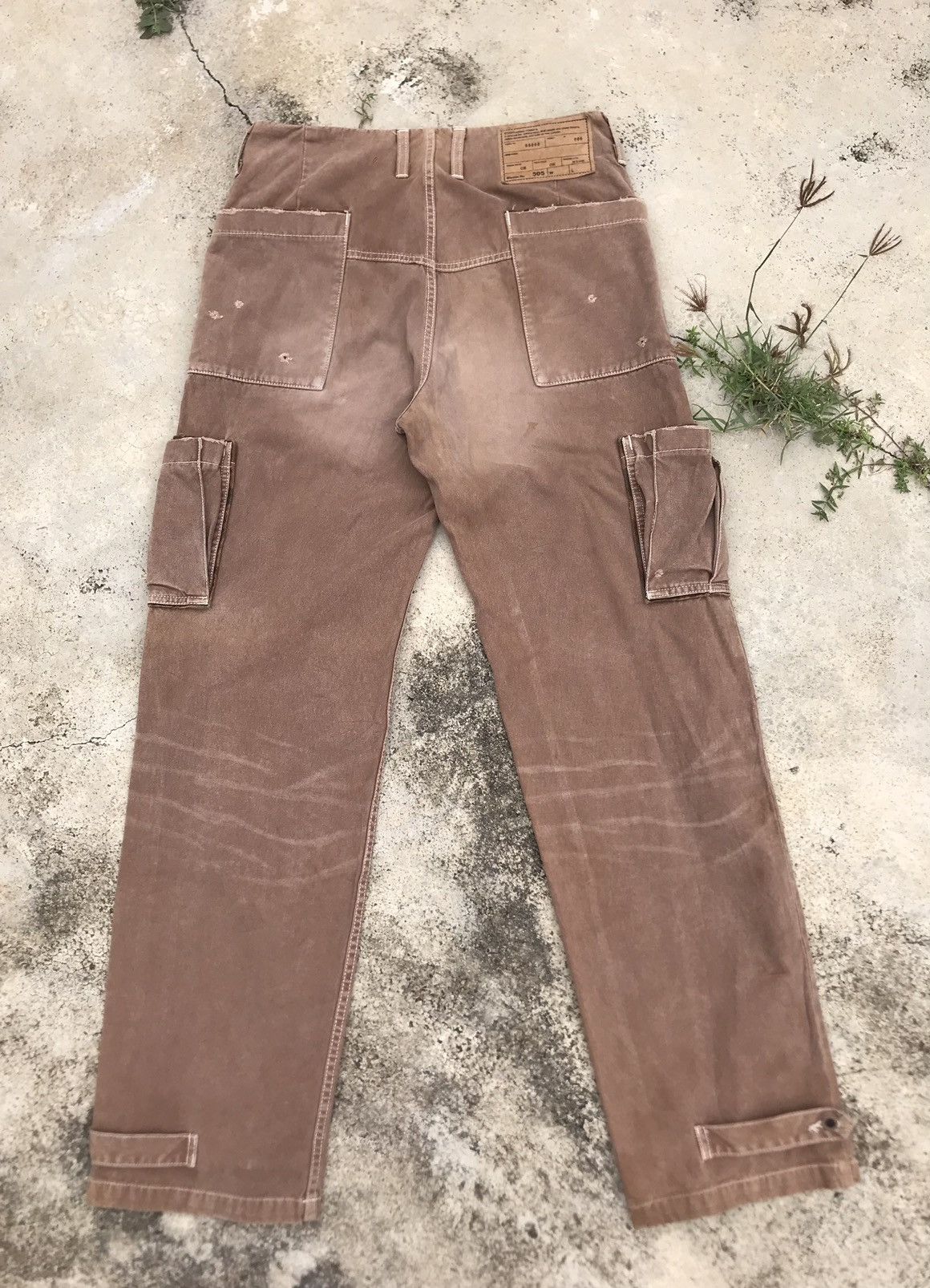 Edwin Edwin Distressed Sun Faded Cargo Pant Size US 31 - 4 Thumbnail