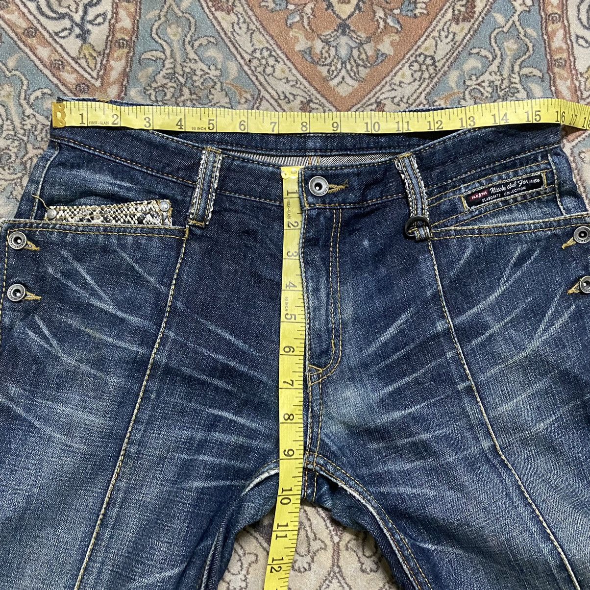 Nicole Club Nicole Club For Men SnakeSkin Denim Flare Jeans Hybrid Size US 31 - 17 Thumbnail