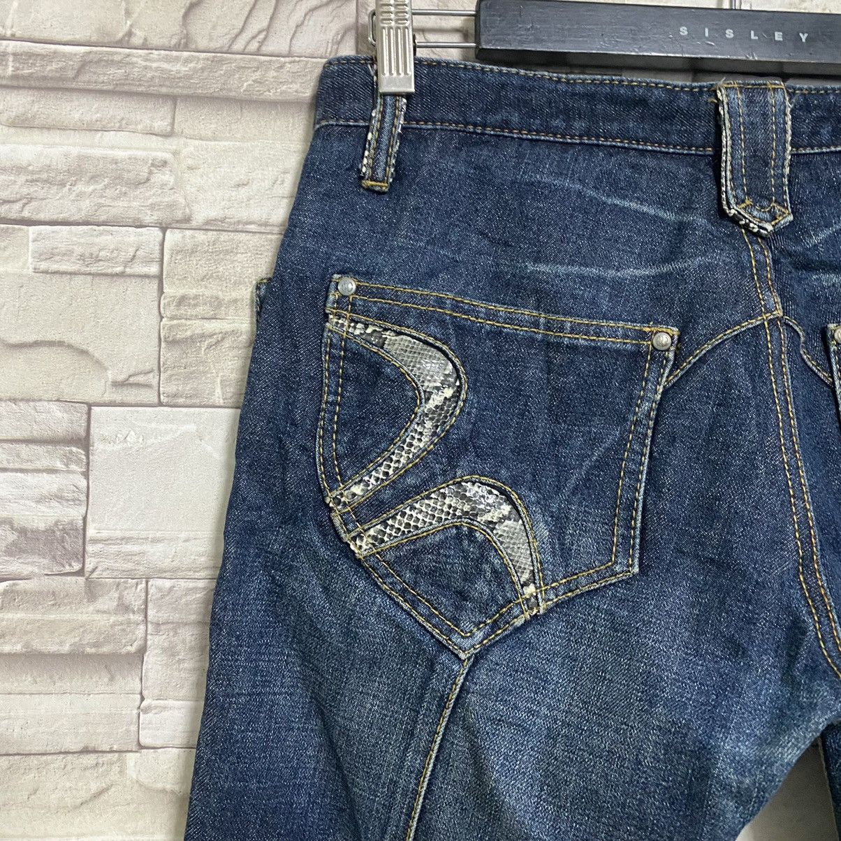 Nicole Club Nicole Club For Men SnakeSkin Denim Flare Jeans Hybrid Size US 31 - 11 Thumbnail