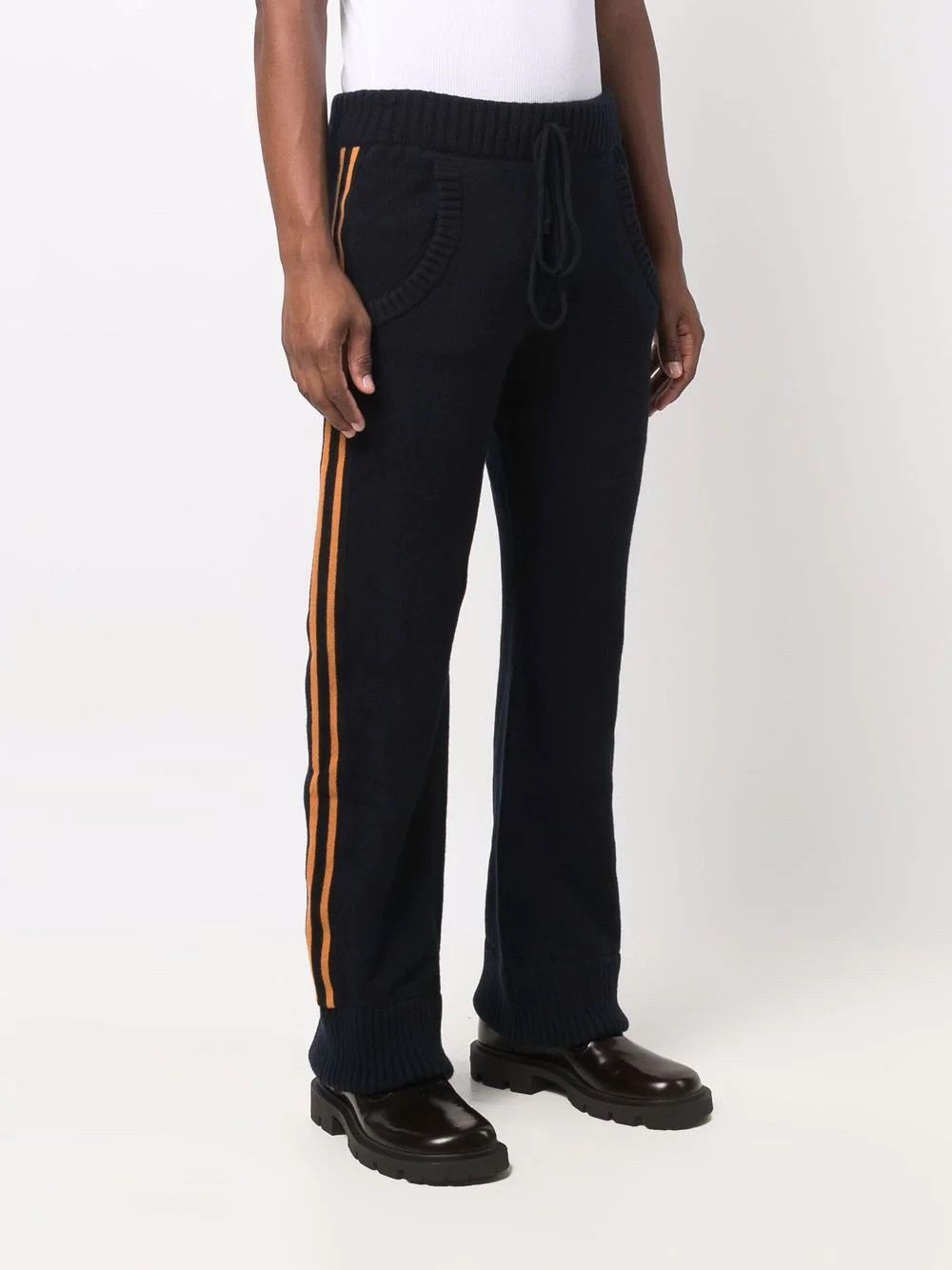 Maison Margiela Maison Margiela Navy Wool Knit Lounge Pants Joggers Size US 30 / EU 46 - 1 Thumbnail