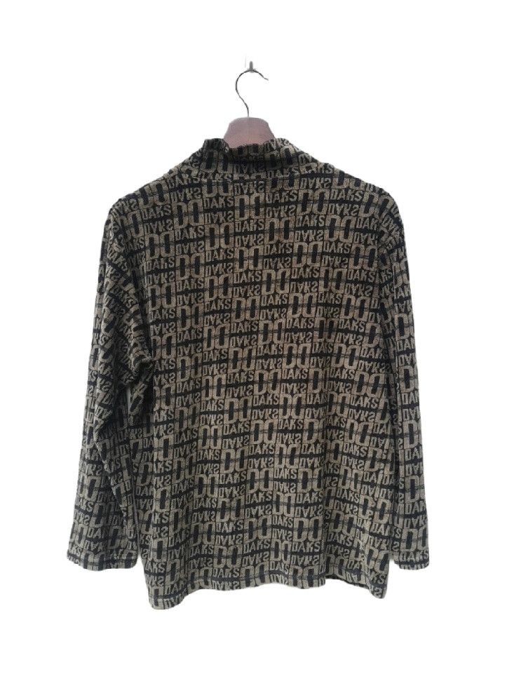 DAKS Daks London Long Sleeve Turtleneck Full Print Monogram Size M / US 6-8 / IT 42-44 - 2 Thumbnail