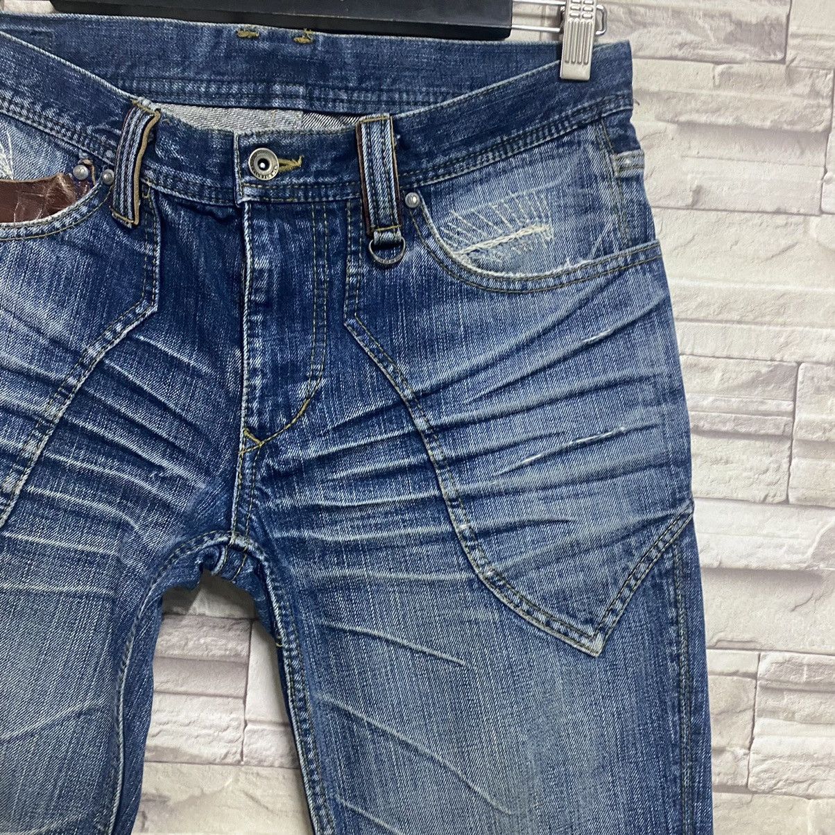 Nicole Club Nicole Club For Men Denim Distressed Leather Pocket Size US 31 - 7 Thumbnail
