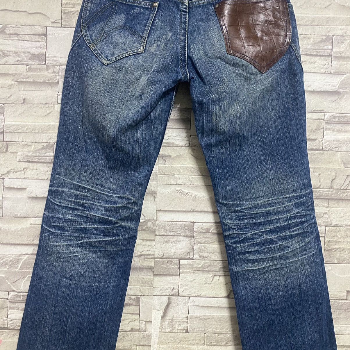 Nicole Club Nicole Club For Men Denim Distressed Leather Pocket Size US 31 - 11 Thumbnail