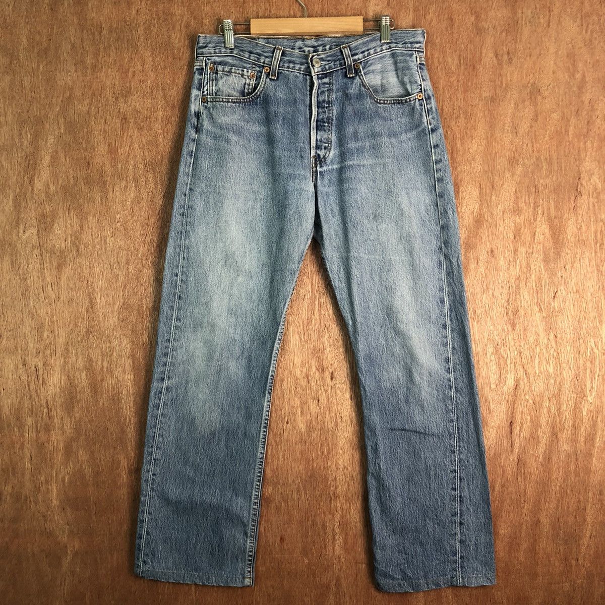 Levi's DLL 501 Levi's Strauss Light Blue Denim Jeans Pants #c273 Size US 31 - 1 Thumbnail