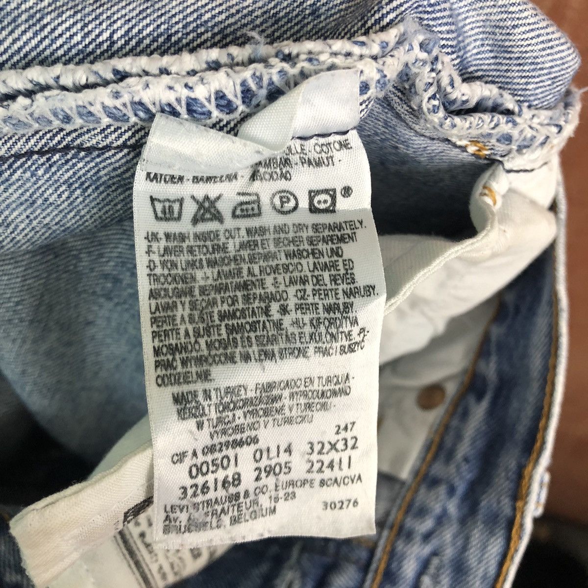 Levi's DLL 501 Levi's Strauss Light Blue Denim Jeans Pants #c273 Size US 31 - 13 Thumbnail