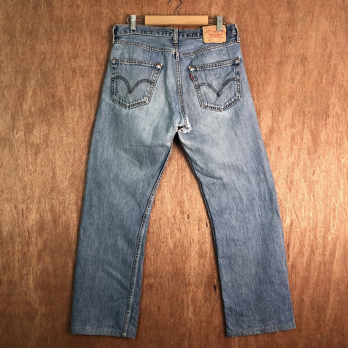 Levi's DLL 501 Levi's Strauss Light Blue Denim Jeans Pants #c273 Size US 31 - 6 Thumbnail