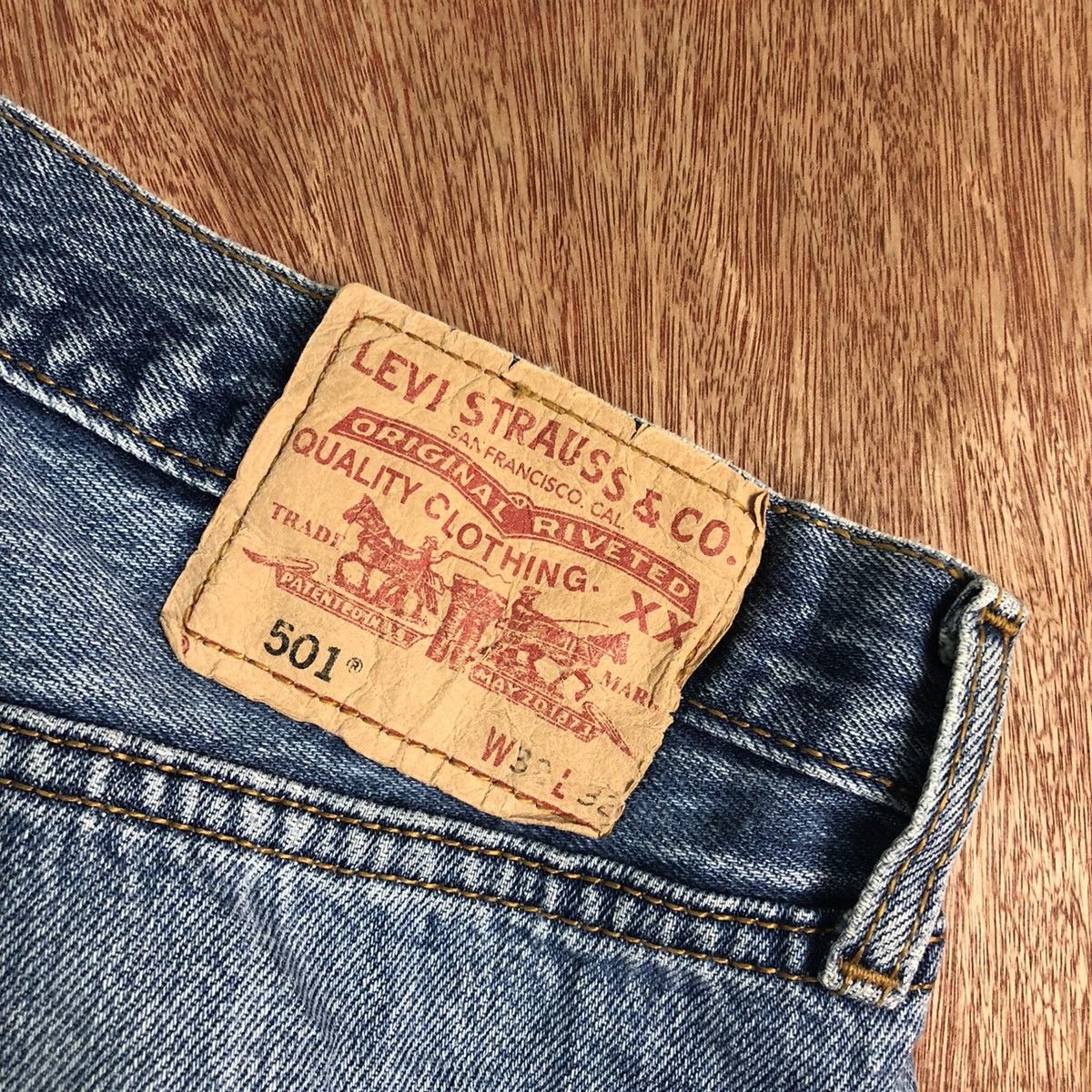 Levi's DLL 501 Levi's Strauss Light Blue Denim Jeans Pants #c273 Size US 31 - 11 Thumbnail
