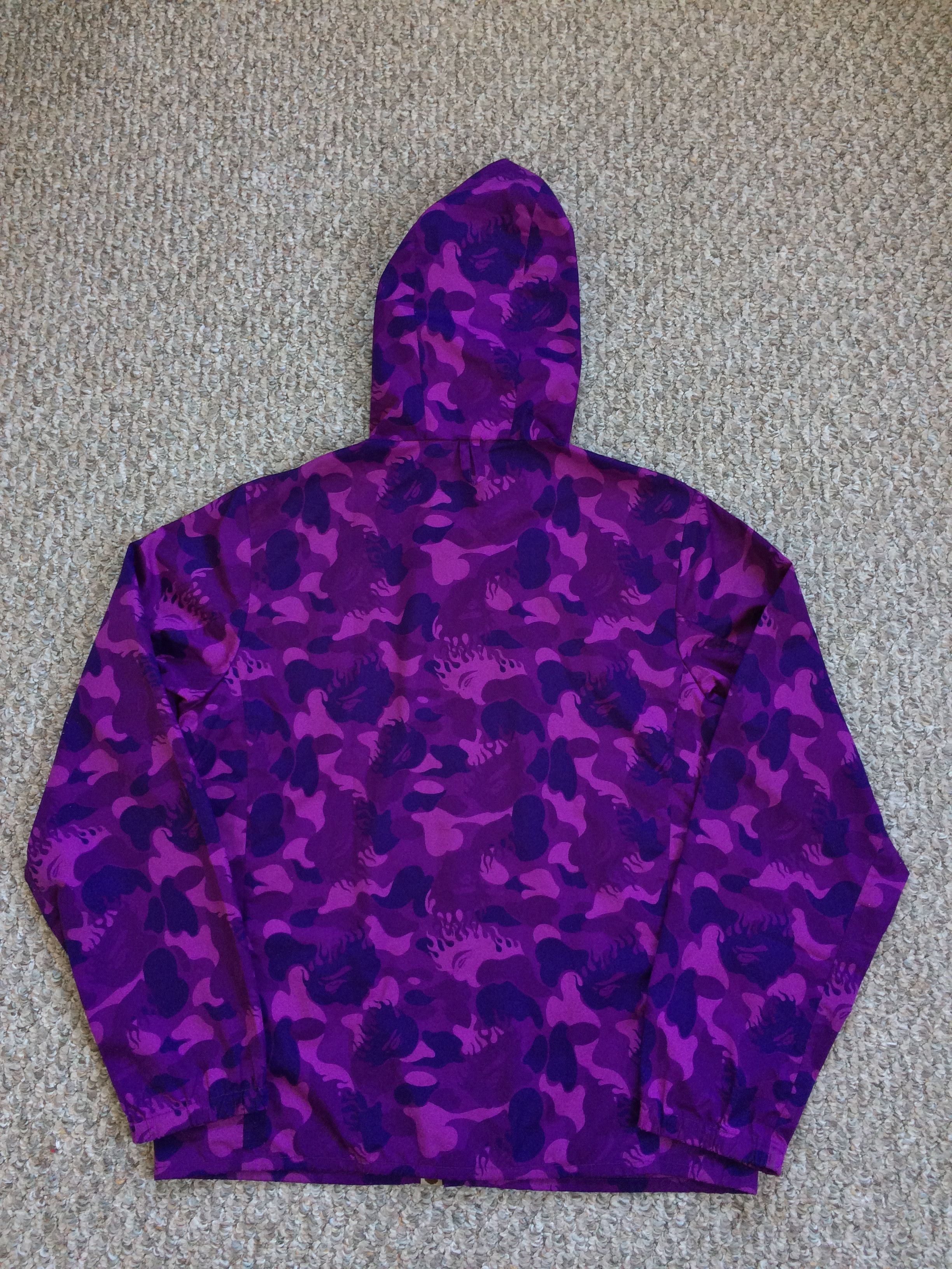 Bape OG Bape Purple Fire Camo Snowboard Jacket Size US M / EU 48-50 / 2 - 6 Thumbnail