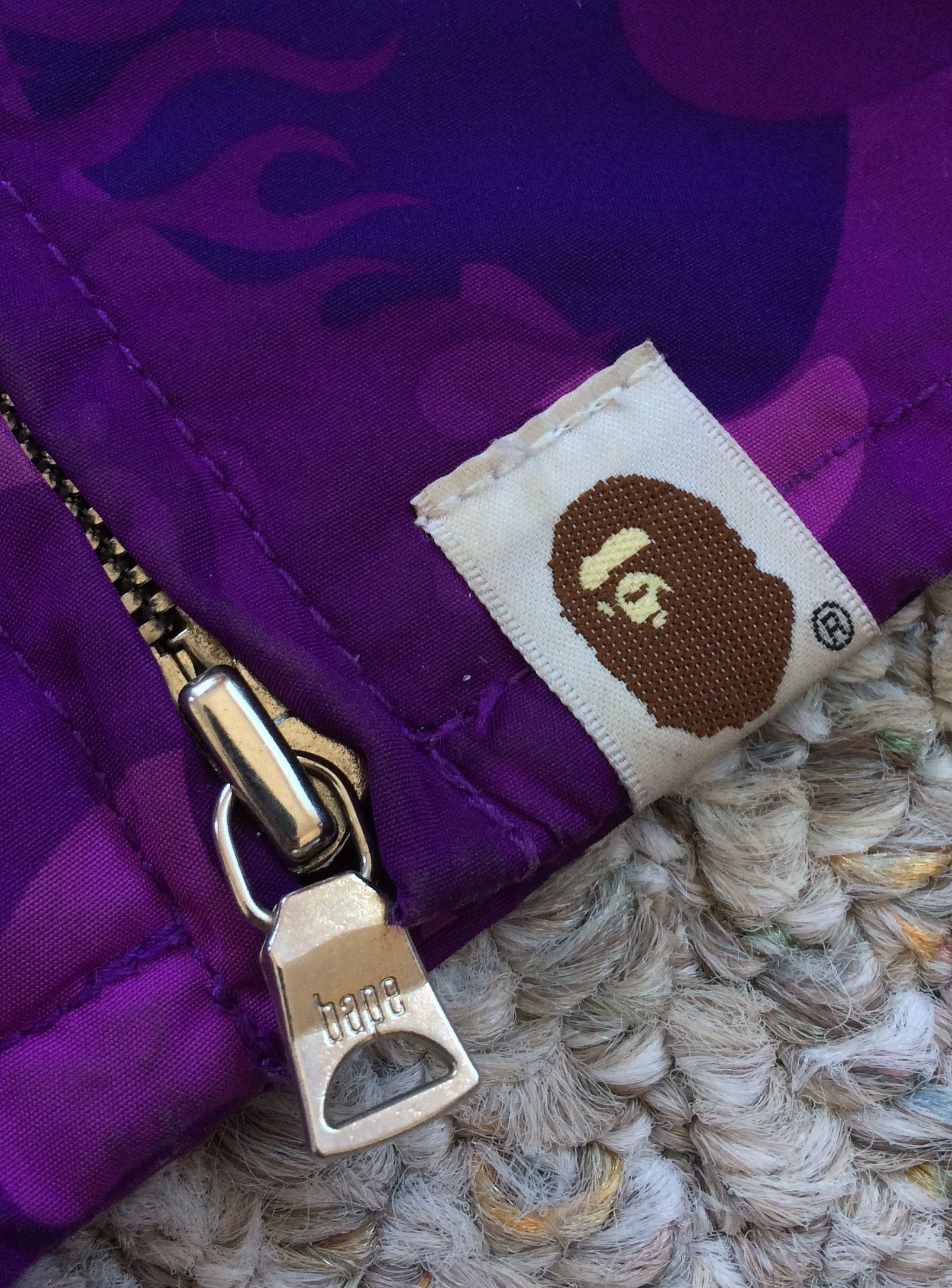 Bape OG Bape Purple Fire Camo Snowboard Jacket Size US M / EU 48-50 / 2 - 4 Thumbnail