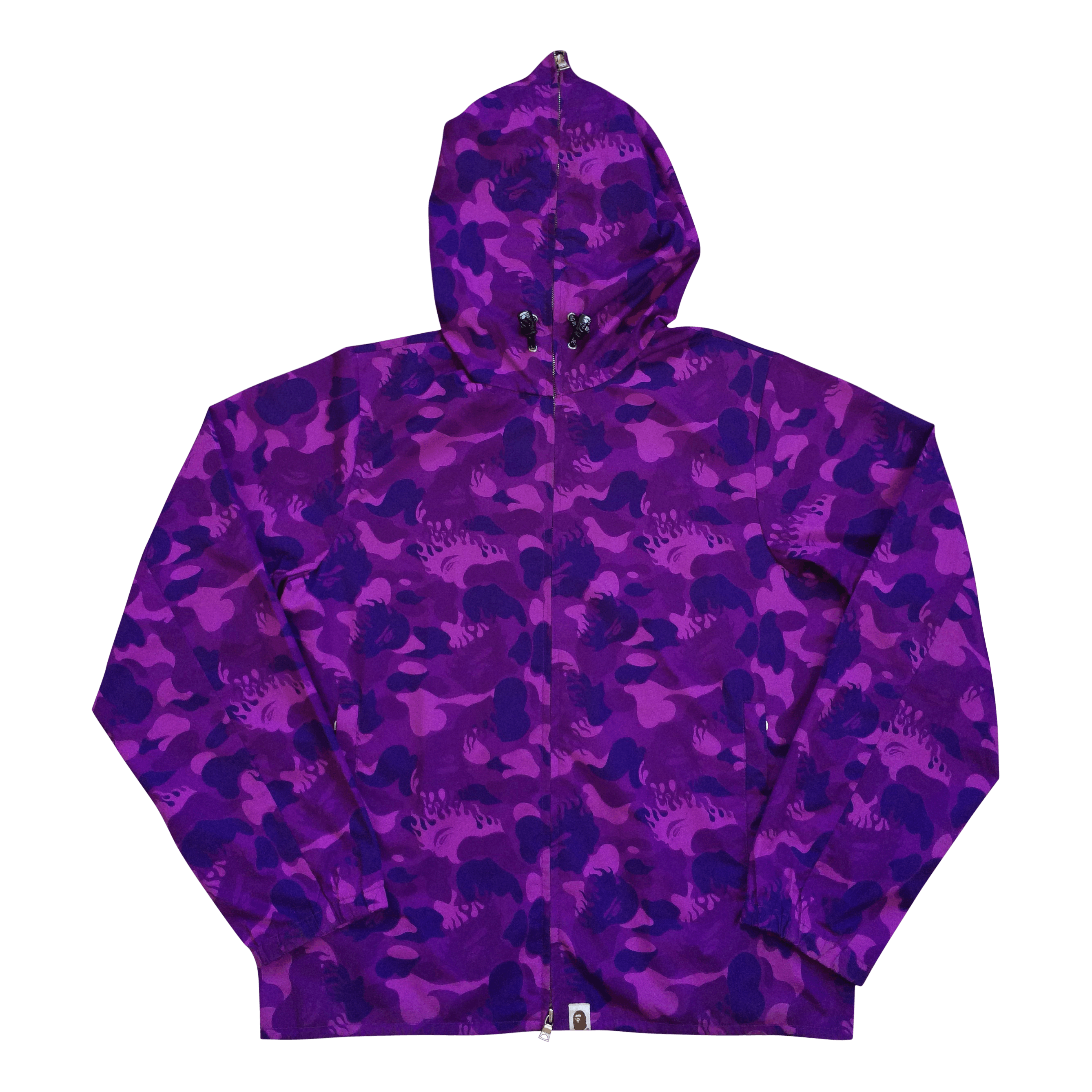 OG Bape Purple Fire Camo Snowboard Jacket