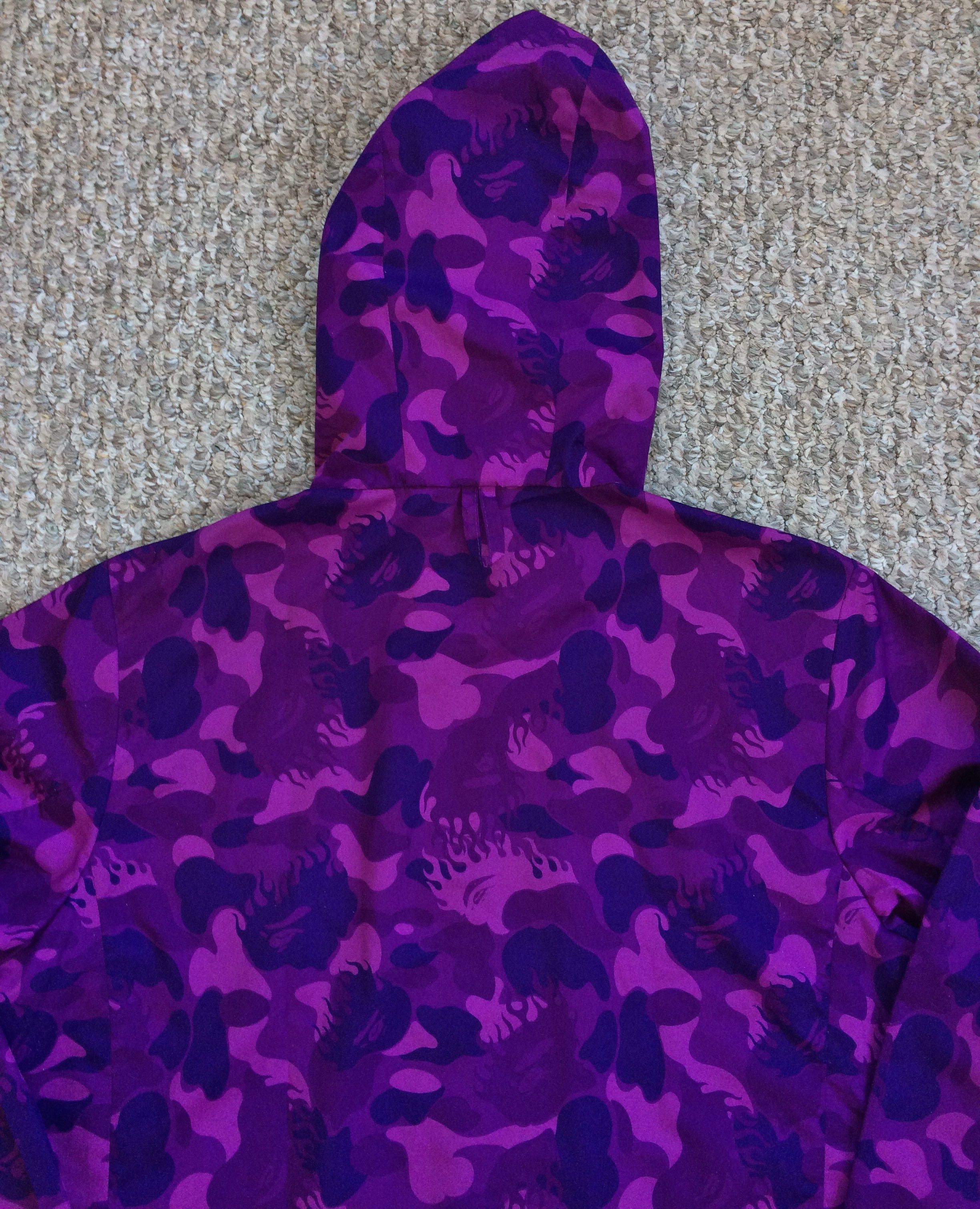 Bape OG Bape Purple Fire Camo Snowboard Jacket Size US M / EU 48-50 / 2 - 7 Thumbnail