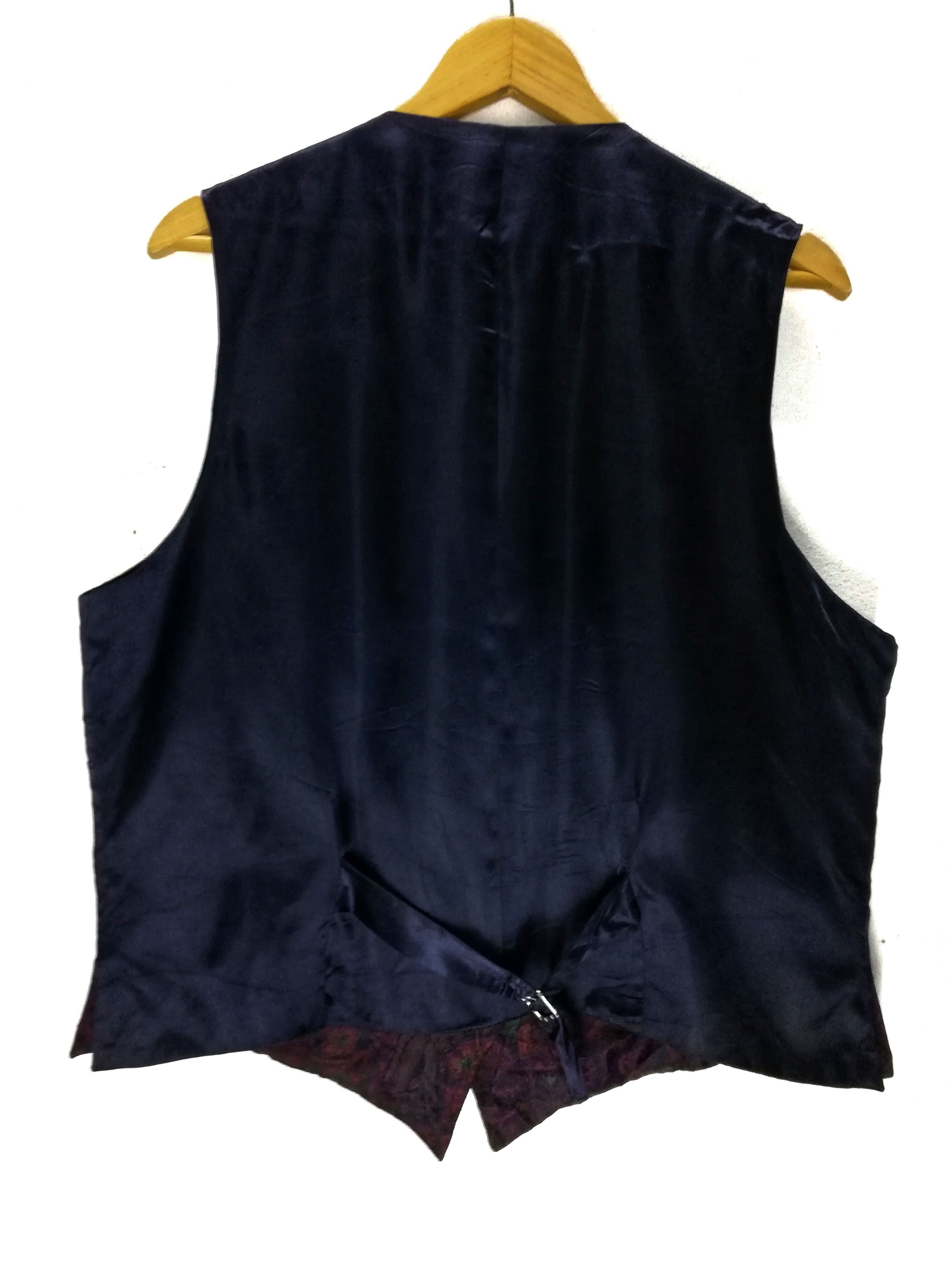 Alfred Dunhill × Vintage 🔥Made In England 🇬🇧 Dunhill Homme Flowers Pure Silk Vest Size US L / EU 52-54 / 3 - 8 Thumbnail