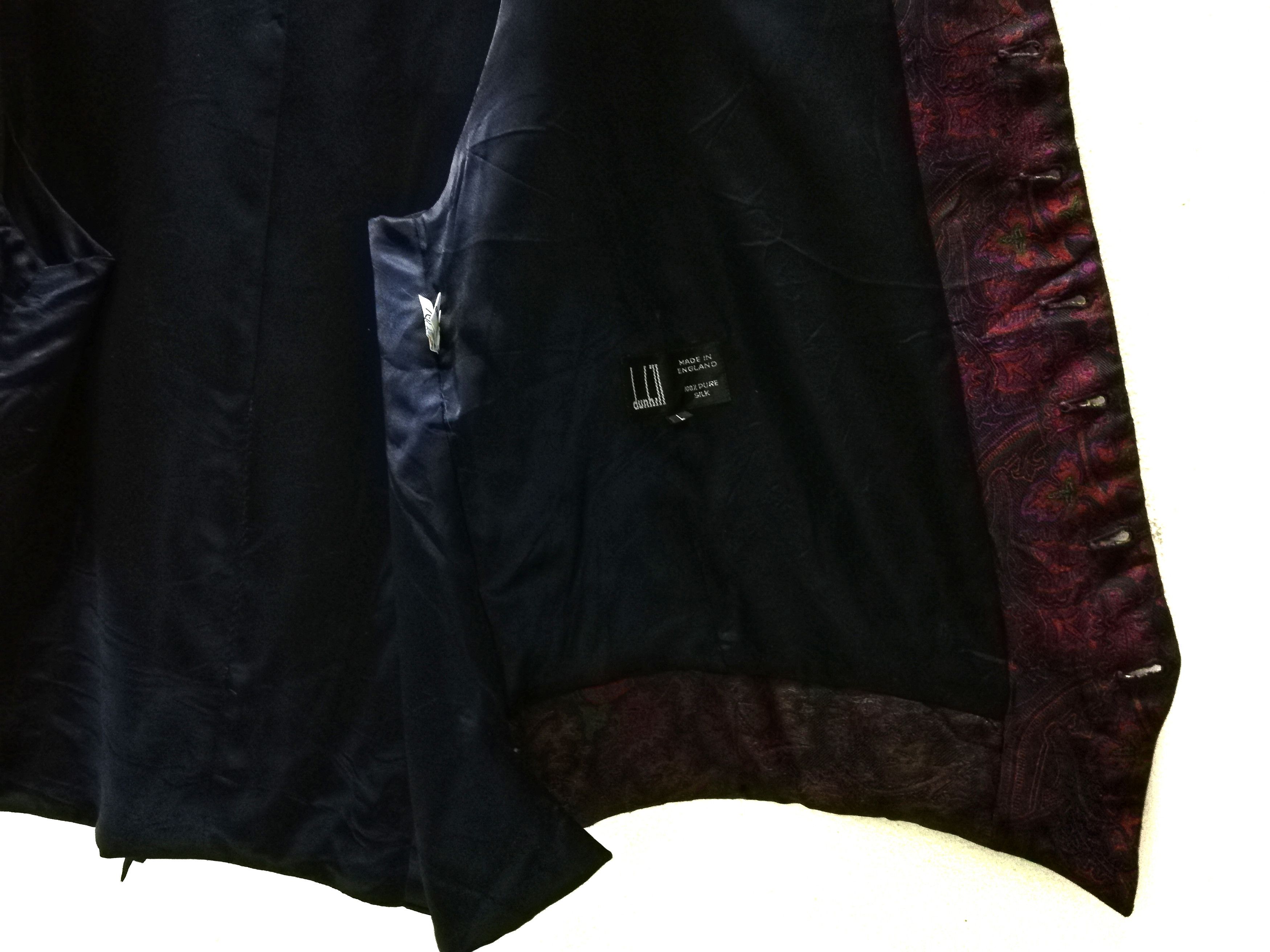Alfred Dunhill × Vintage 🔥Made In England 🇬🇧 Dunhill Homme Flowers Pure Silk Vest Size US L / EU 52-54 / 3 - 7 Thumbnail