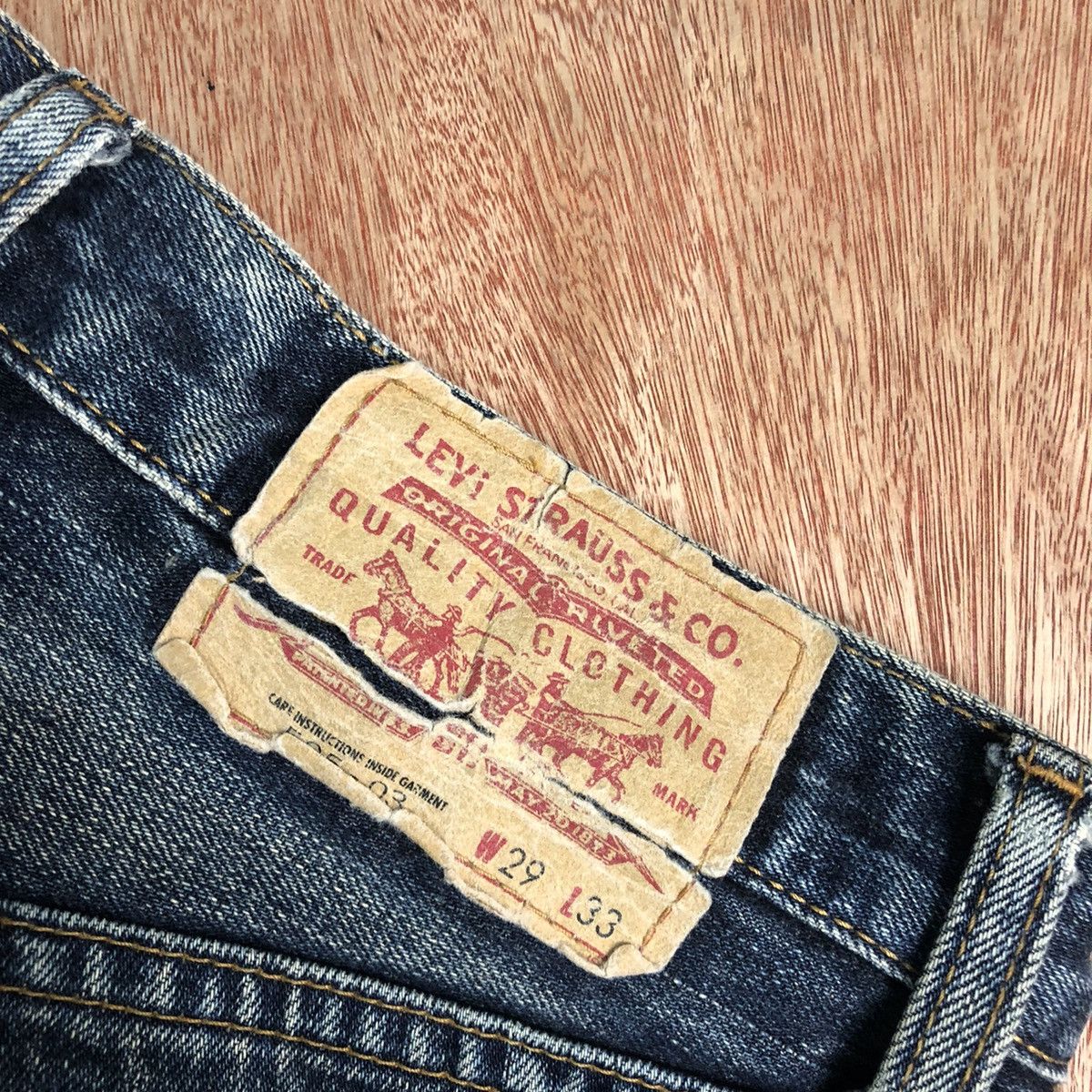 Levi's DLL Levi's Strauss Blue Denim Jeans Pants #c291 Size US 29 - 9 Thumbnail