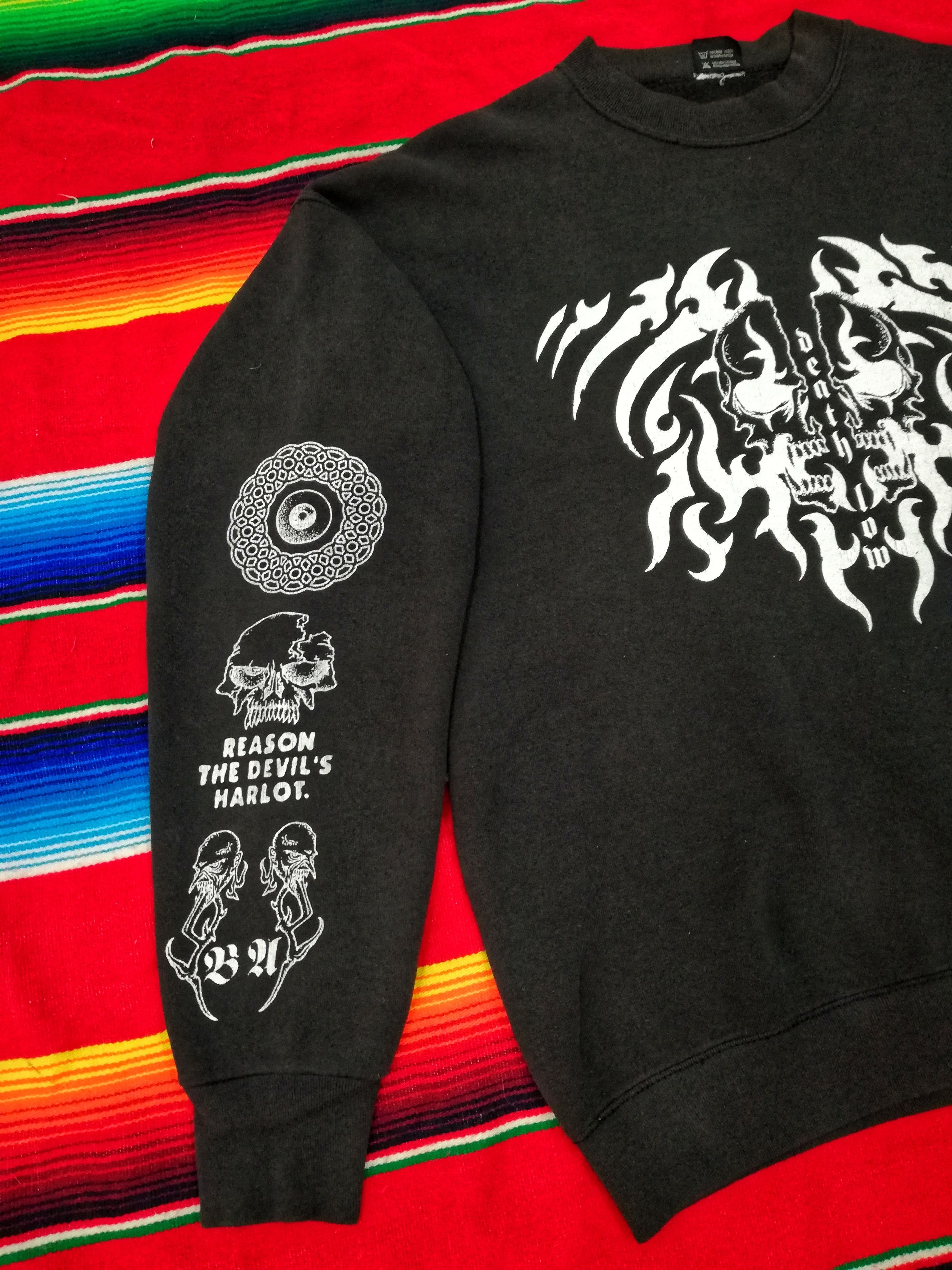 Band Tees 🔥Angel Full Print Abyss of Self Spellout Skulls Metal🔥 Size US L / EU 52-54 / 3 - 4 Thumbnail
