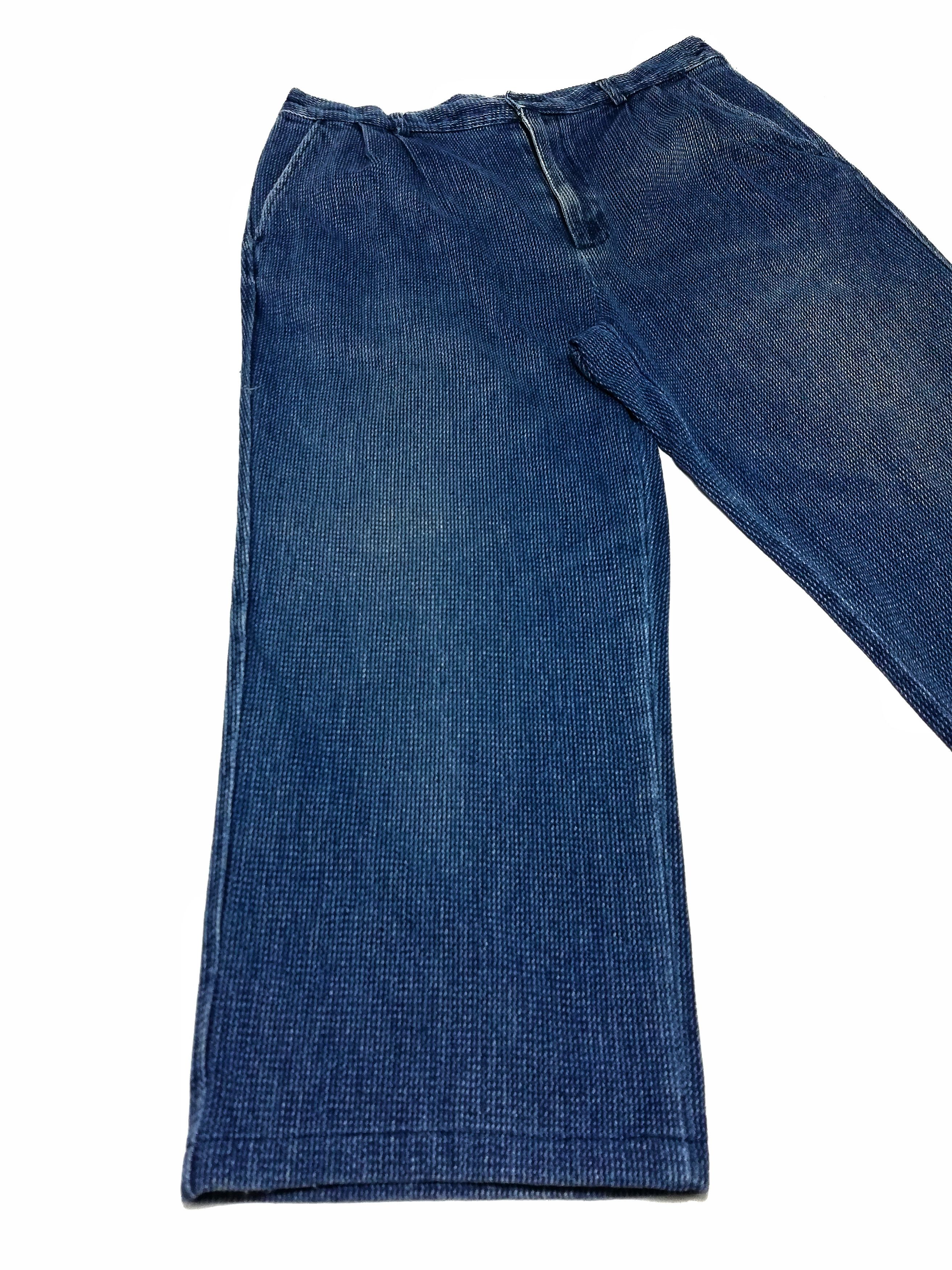 Indigo × Japanese Brand 🔥Blue Japan Indigo Dyed Woven Traditional Drawstring Pants Size US 34 / EU 50 - 3 Thumbnail