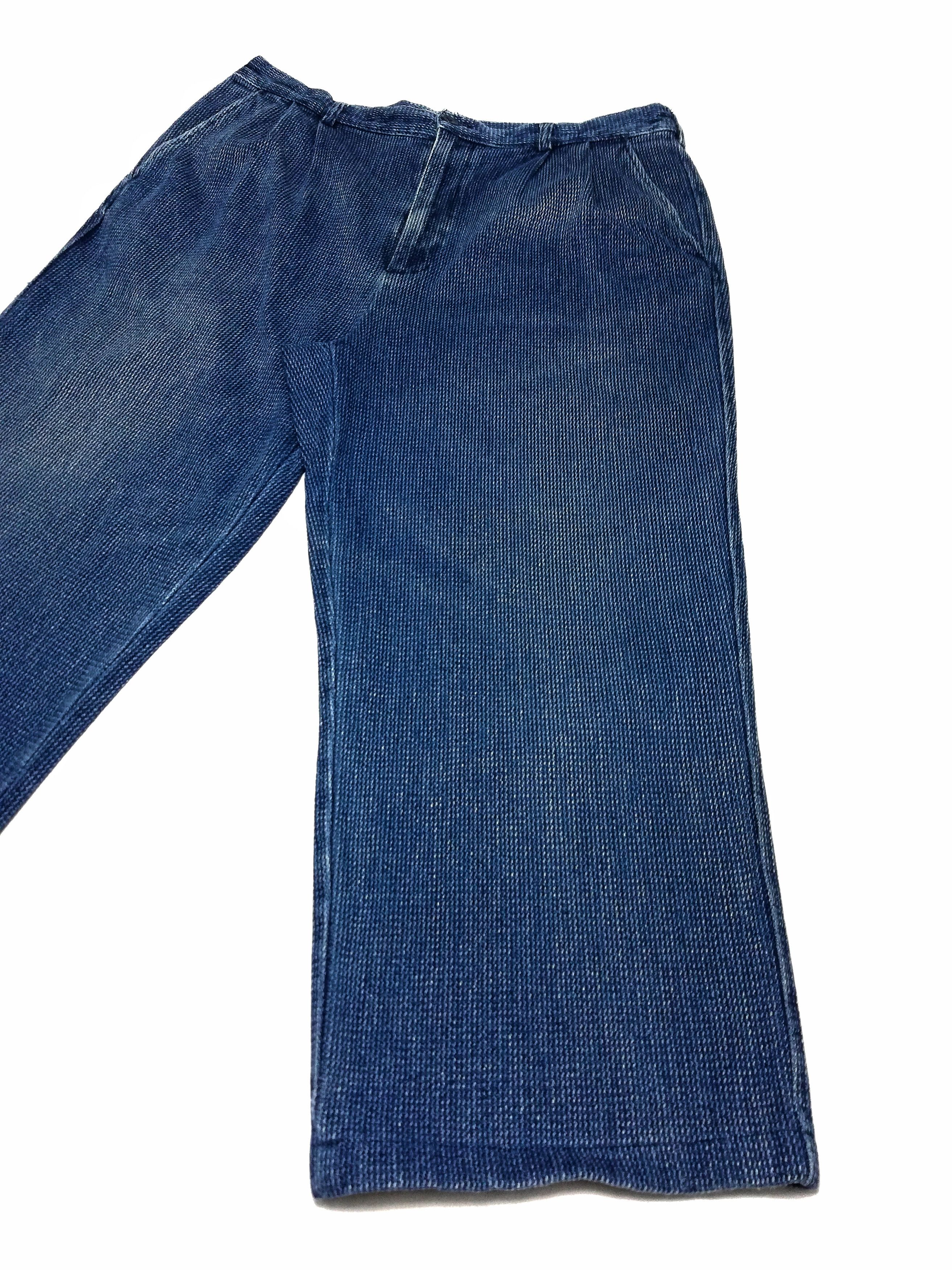 Indigo × Japanese Brand 🔥Blue Japan Indigo Dyed Woven Traditional Drawstring Pants Size US 34 / EU 50 - 4 Thumbnail