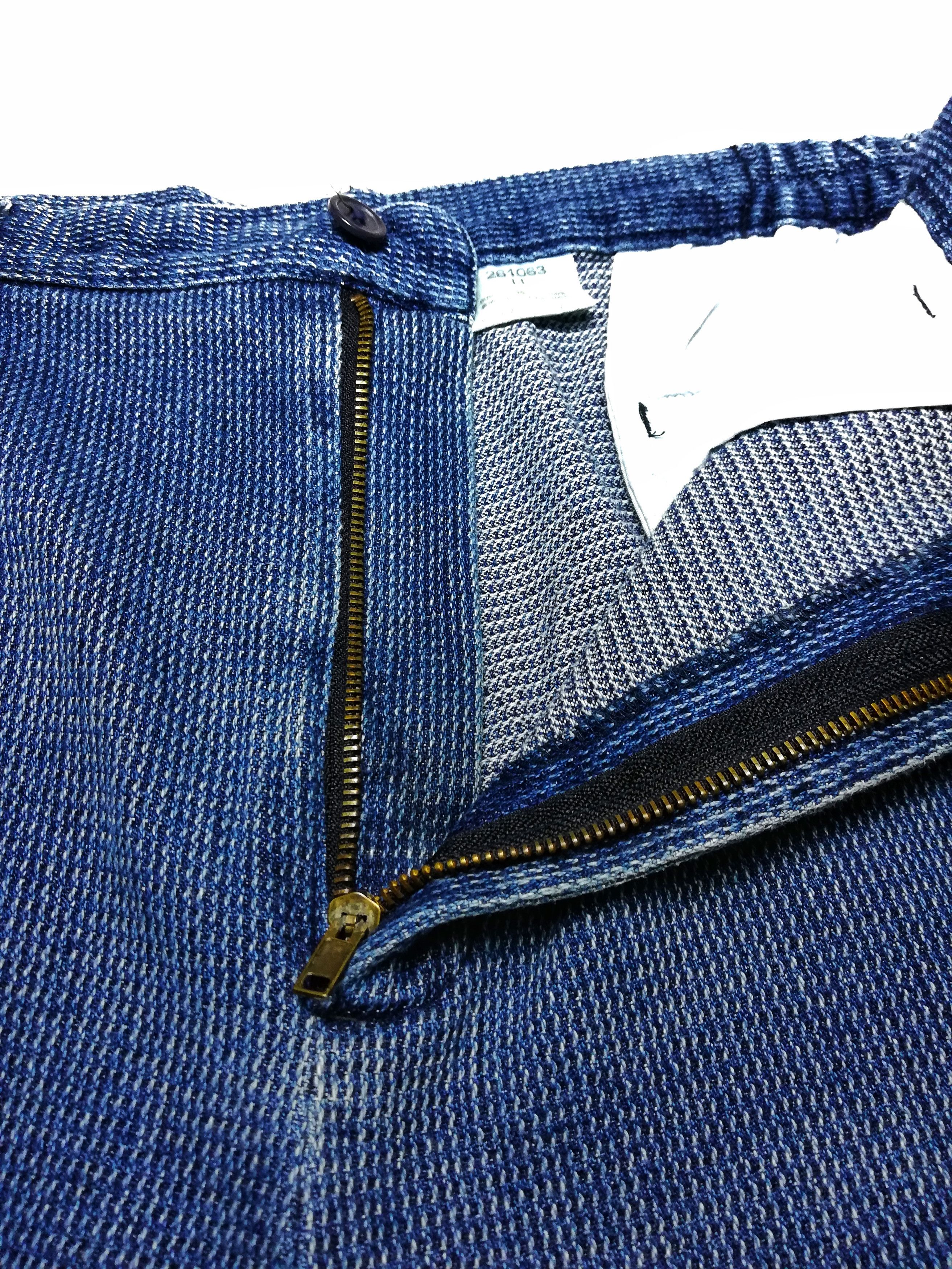 Indigo × Japanese Brand 🔥Blue Japan Indigo Dyed Woven Traditional Drawstring Pants Size US 34 / EU 50 - 6 Thumbnail