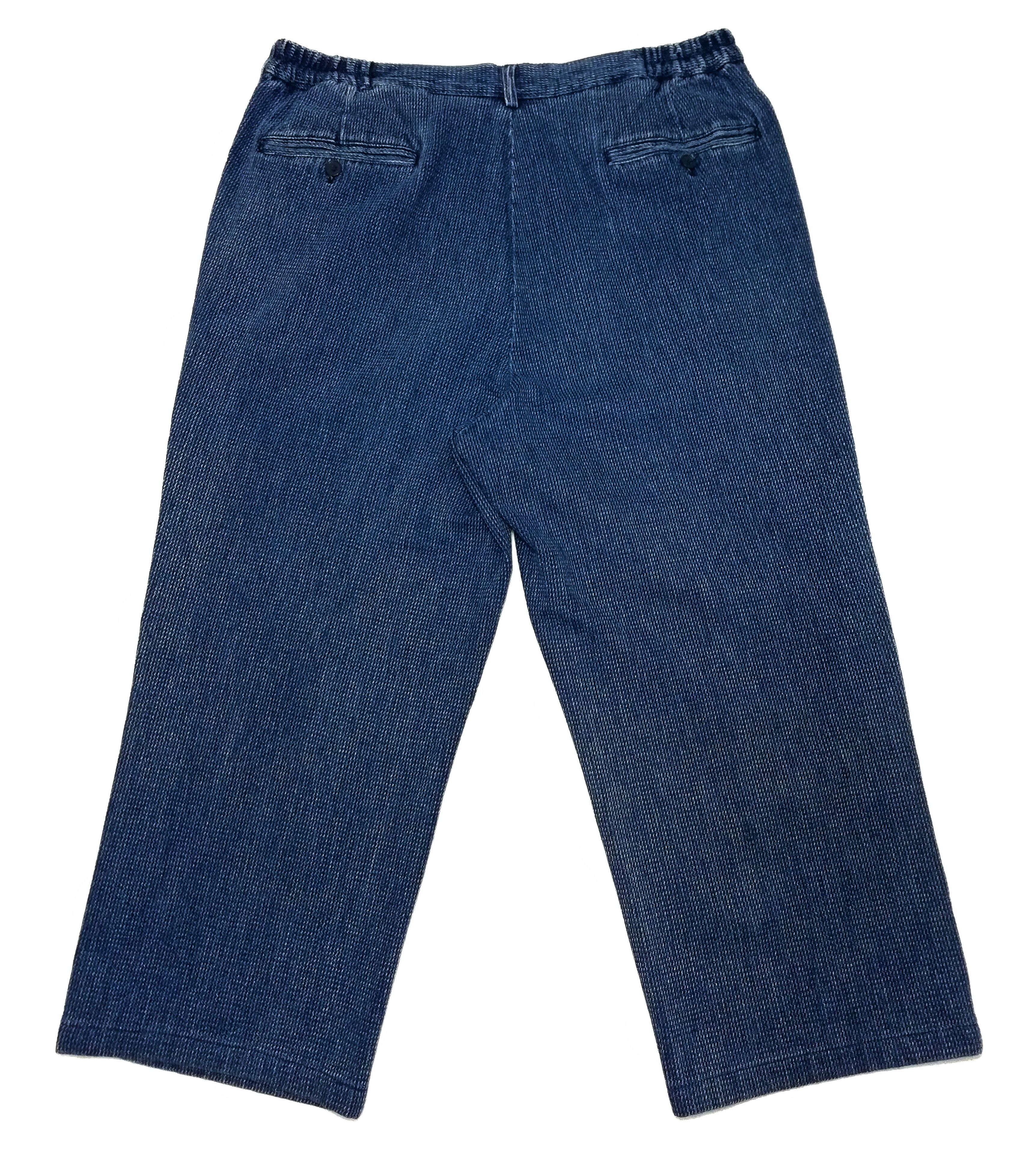 Indigo × Japanese Brand 🔥Blue Japan Indigo Dyed Woven Traditional Drawstring Pants Size US 34 / EU 50 - 9 Thumbnail
