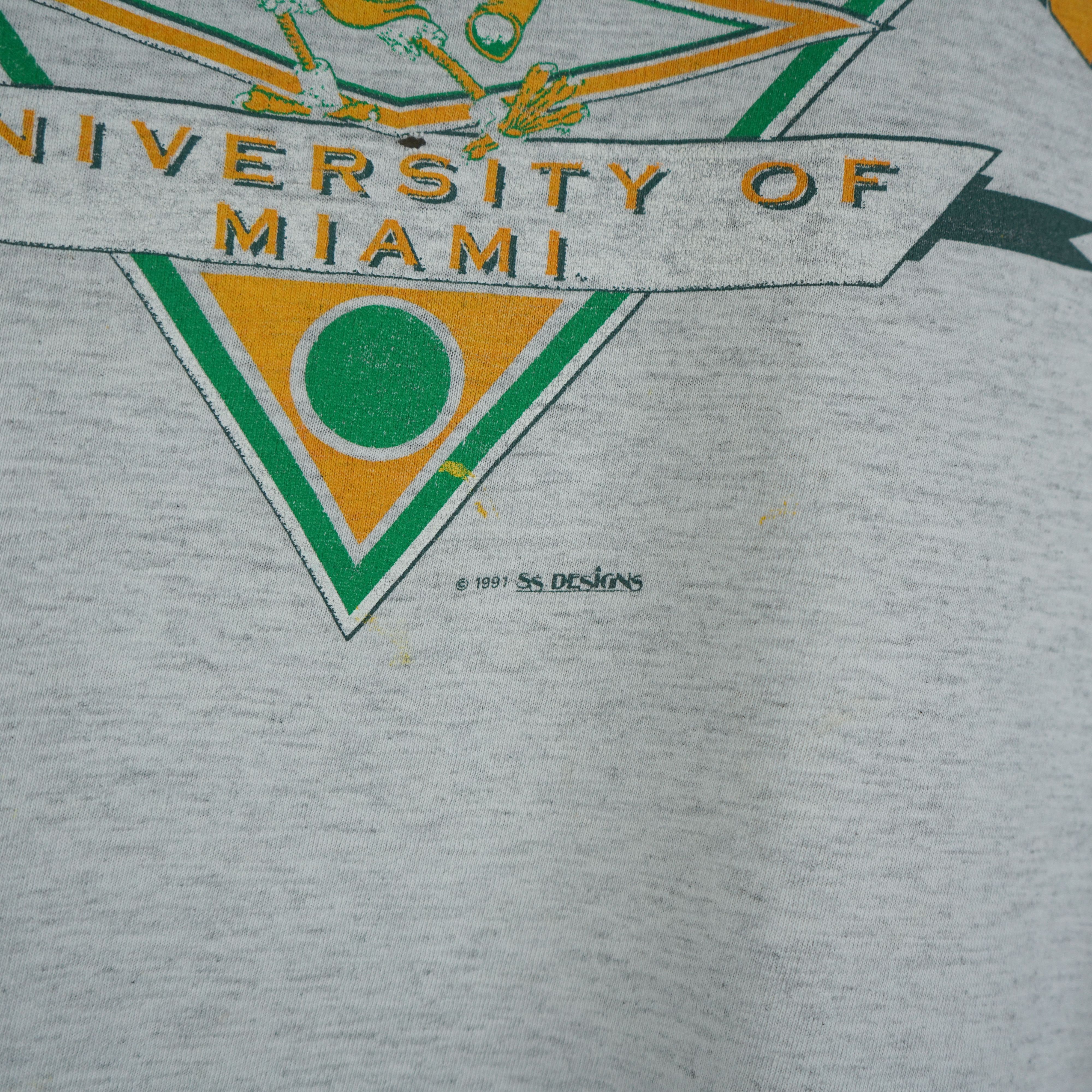 NFL × Vintage 90s Hurricanes Miami t shirt Size US XL / EU 56 / 4 - 3 Thumbnail