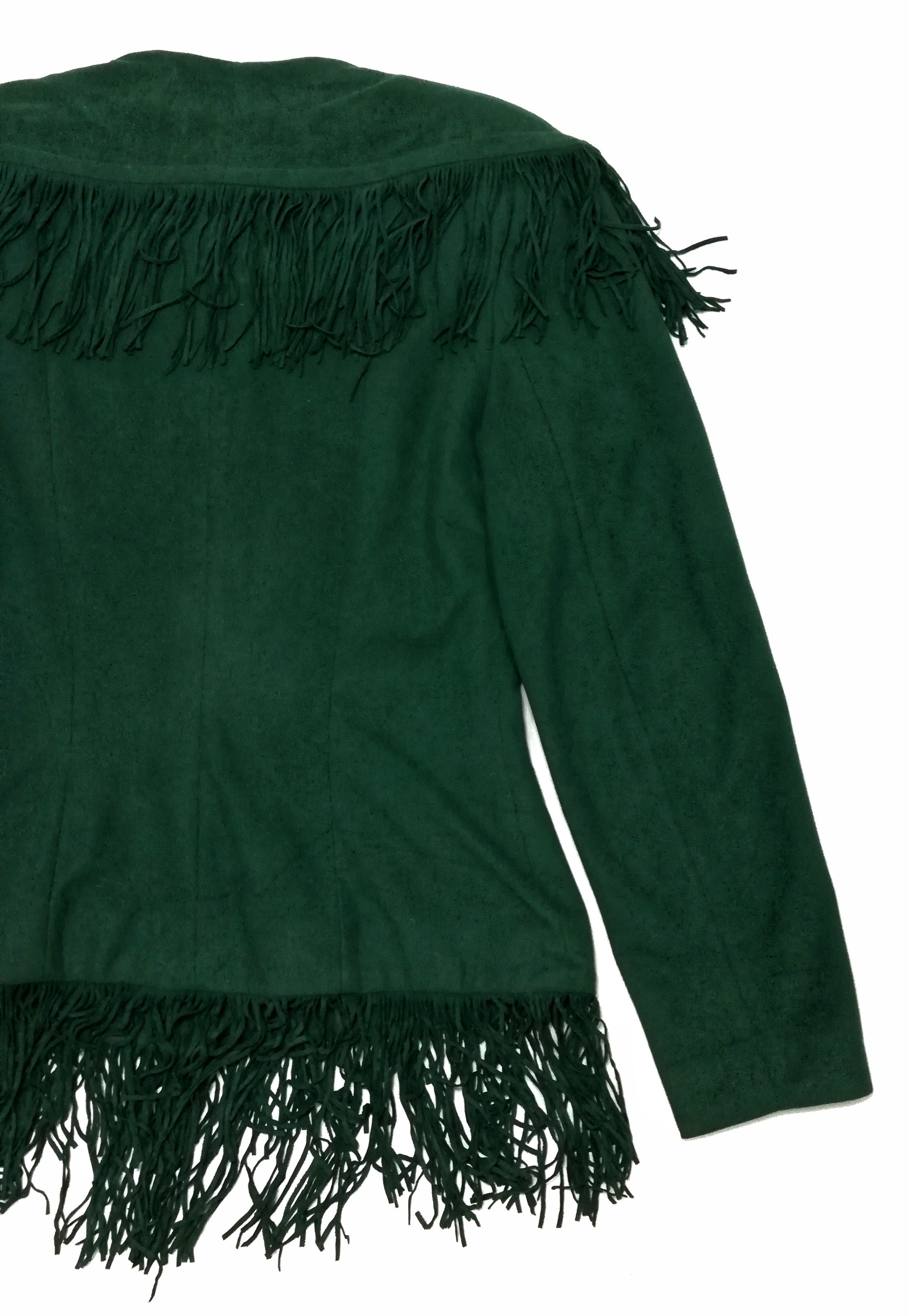 Designer 🔥Norma Kamali Hairy Cowboy Cropped Triacetate Jacket🔥 Size US XXS / EU 40 - 11 Thumbnail