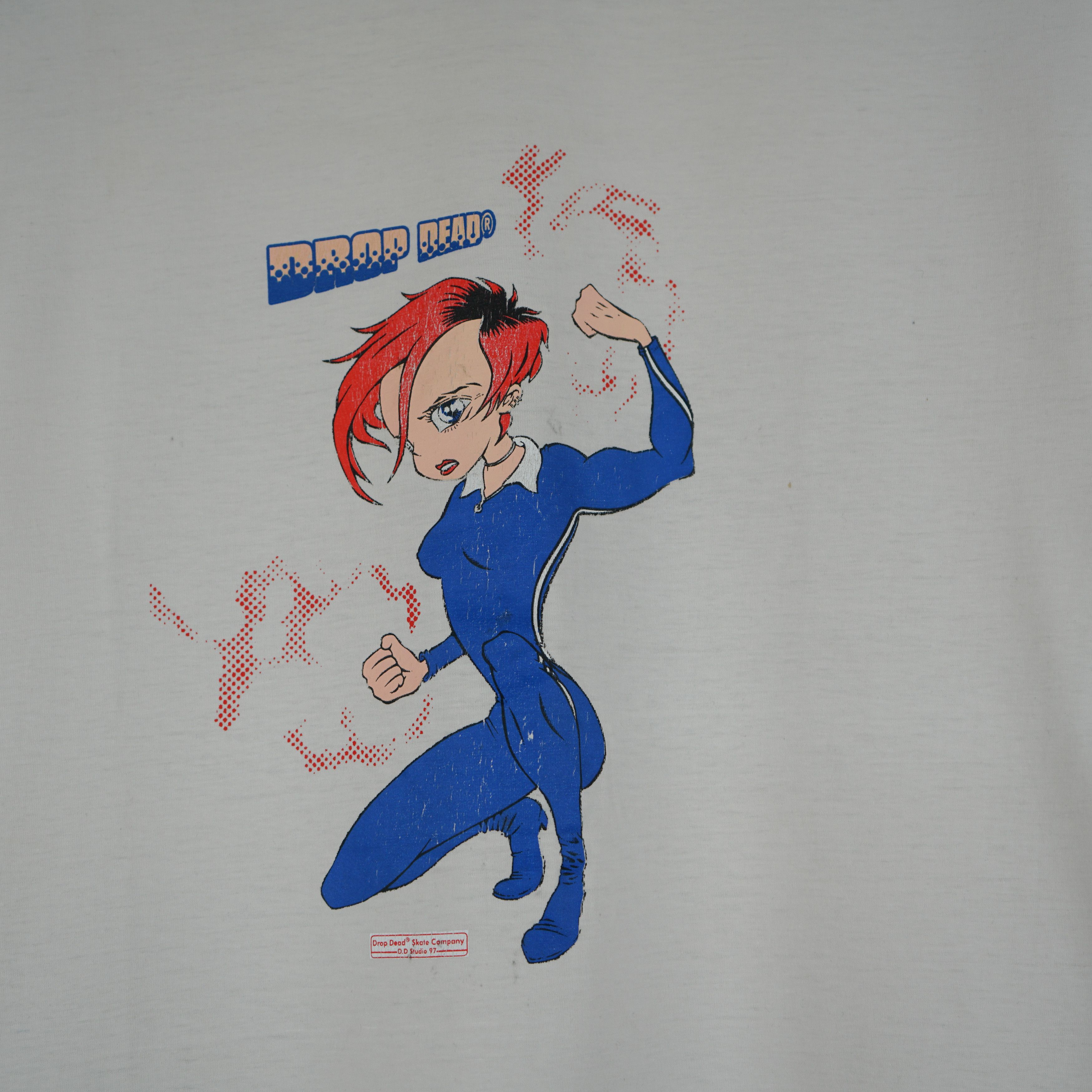 Drop Dead × Drop Dead Clothing × Vintage 1997 Drop Dead Skate t-shirt Size US L / EU 52-54 / 3 - 2 Thumbnail