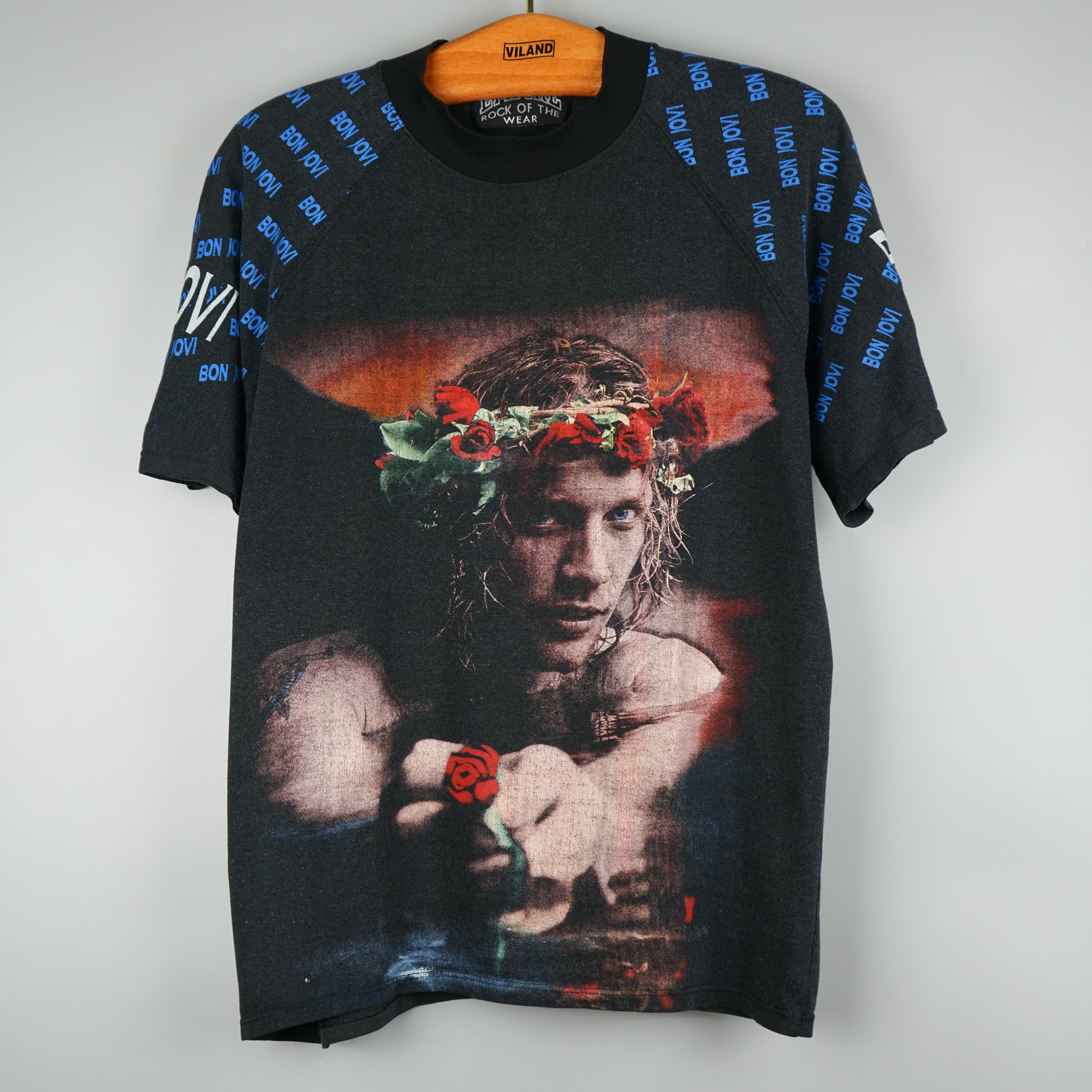 Band Tees × Vintage 1990s Bon Jovi t-shirt All Over Print Empire Size US L / EU 52-54 / 3 - 2 Thumbnail