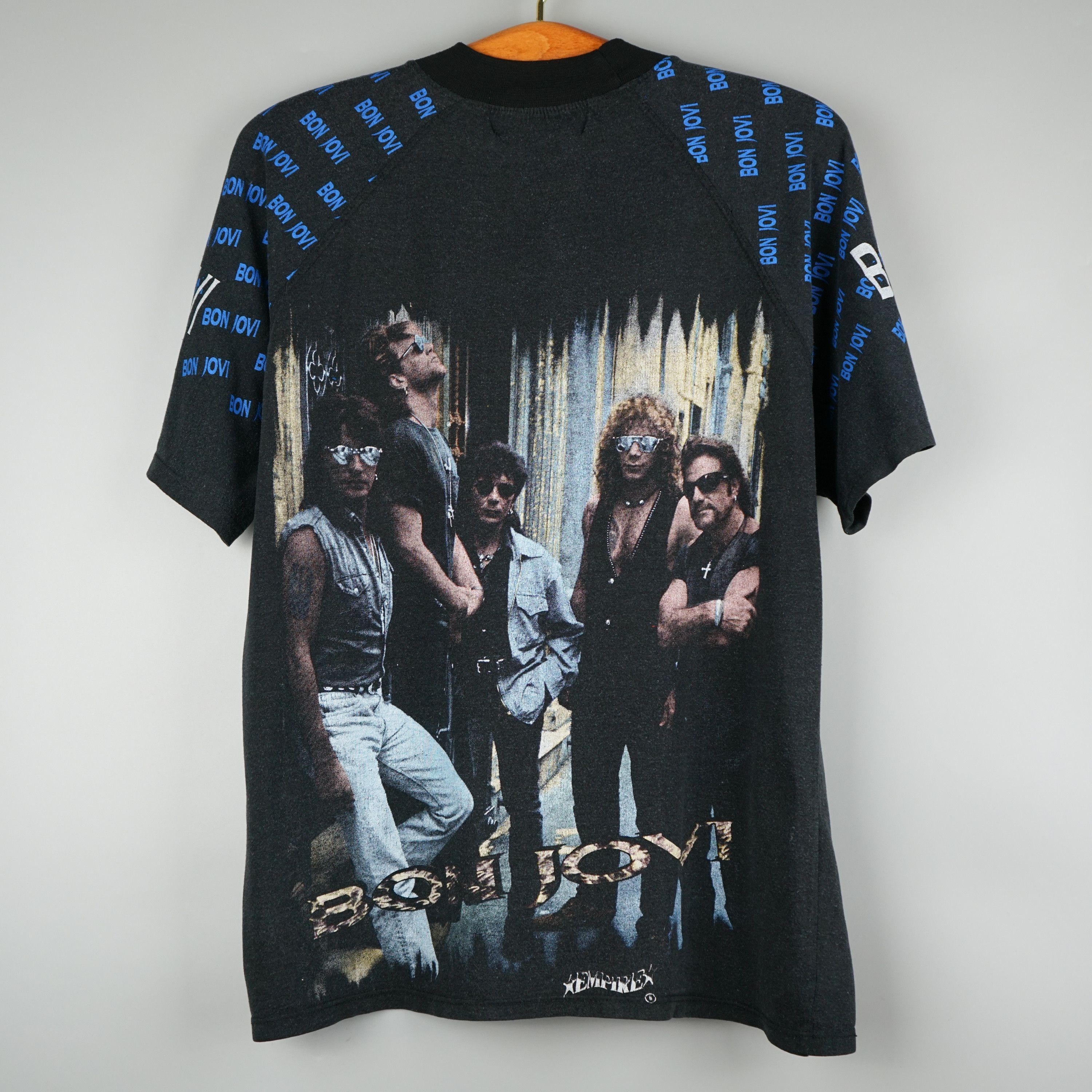 Band Tees × Vintage 1990s Bon Jovi t-shirt All Over Print Empire Size US L / EU 52-54 / 3 - 7 Thumbnail