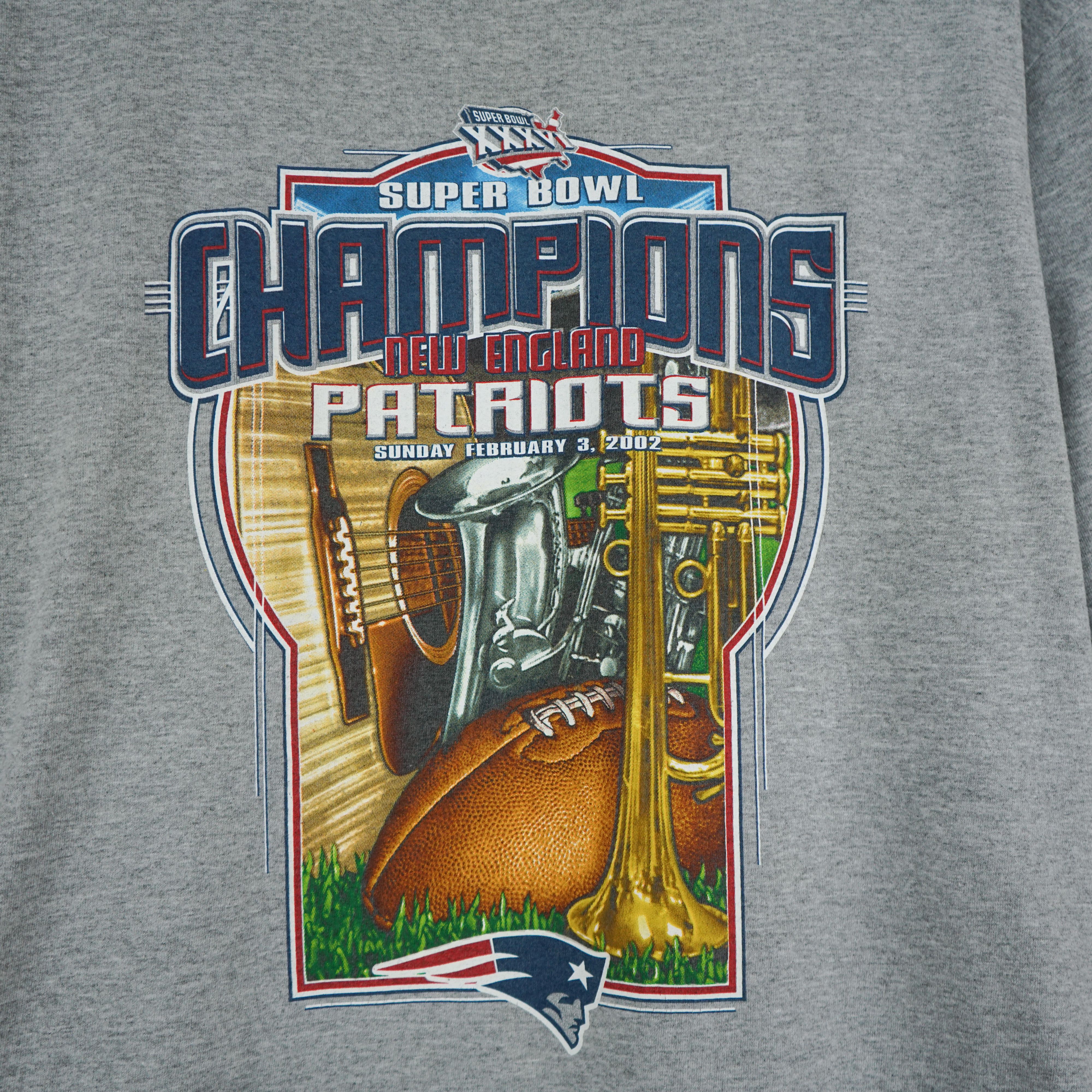 NFL × Vintage Vintage Patriots Super Bowl t shirt 2002 Size US XL / EU 56 / 4 - 2 Thumbnail