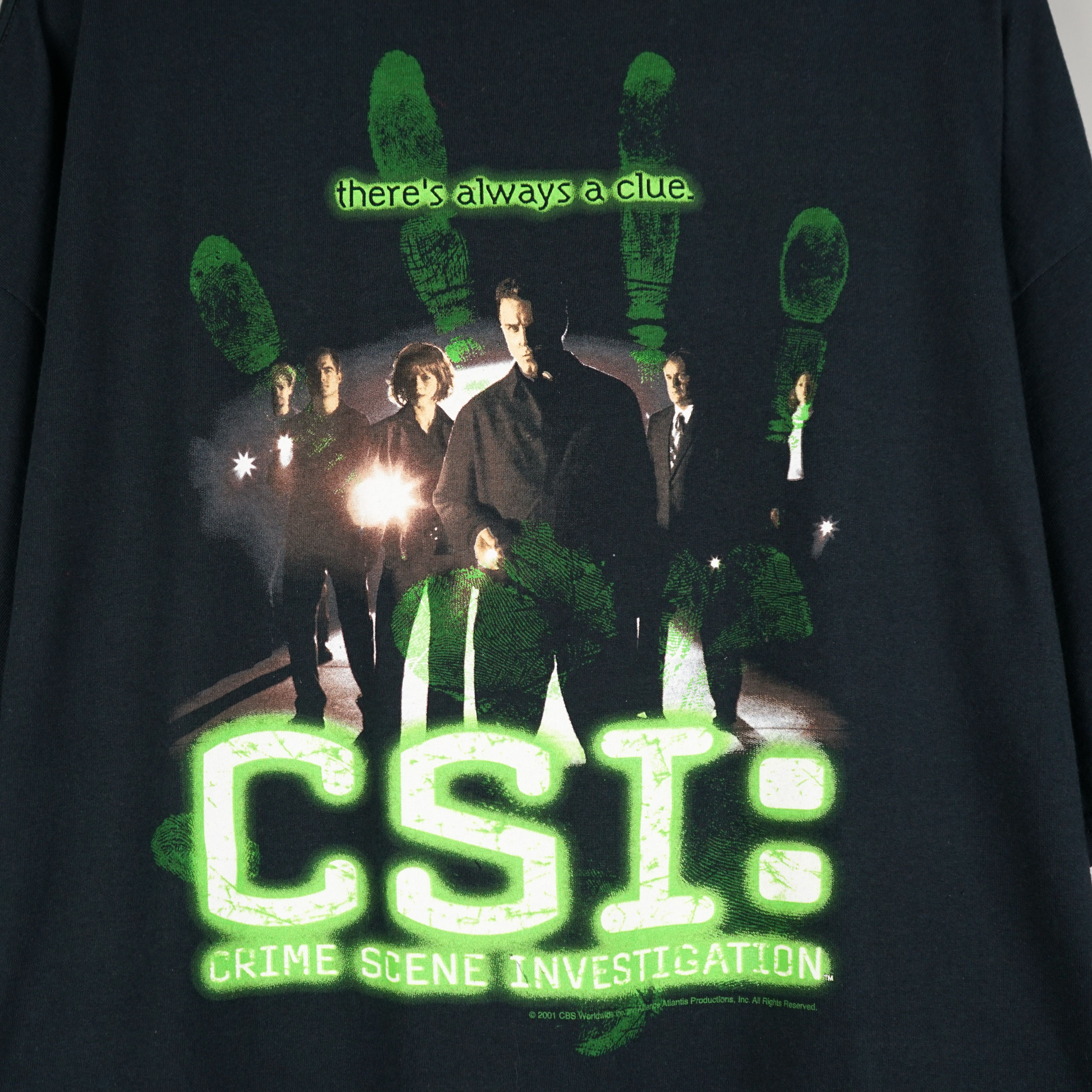 Sci-Fi Fantasy × Vintage 2001 Crime Scene Investigation t shirt Size US XXL / EU 58 / 5 - 5 Thumbnail