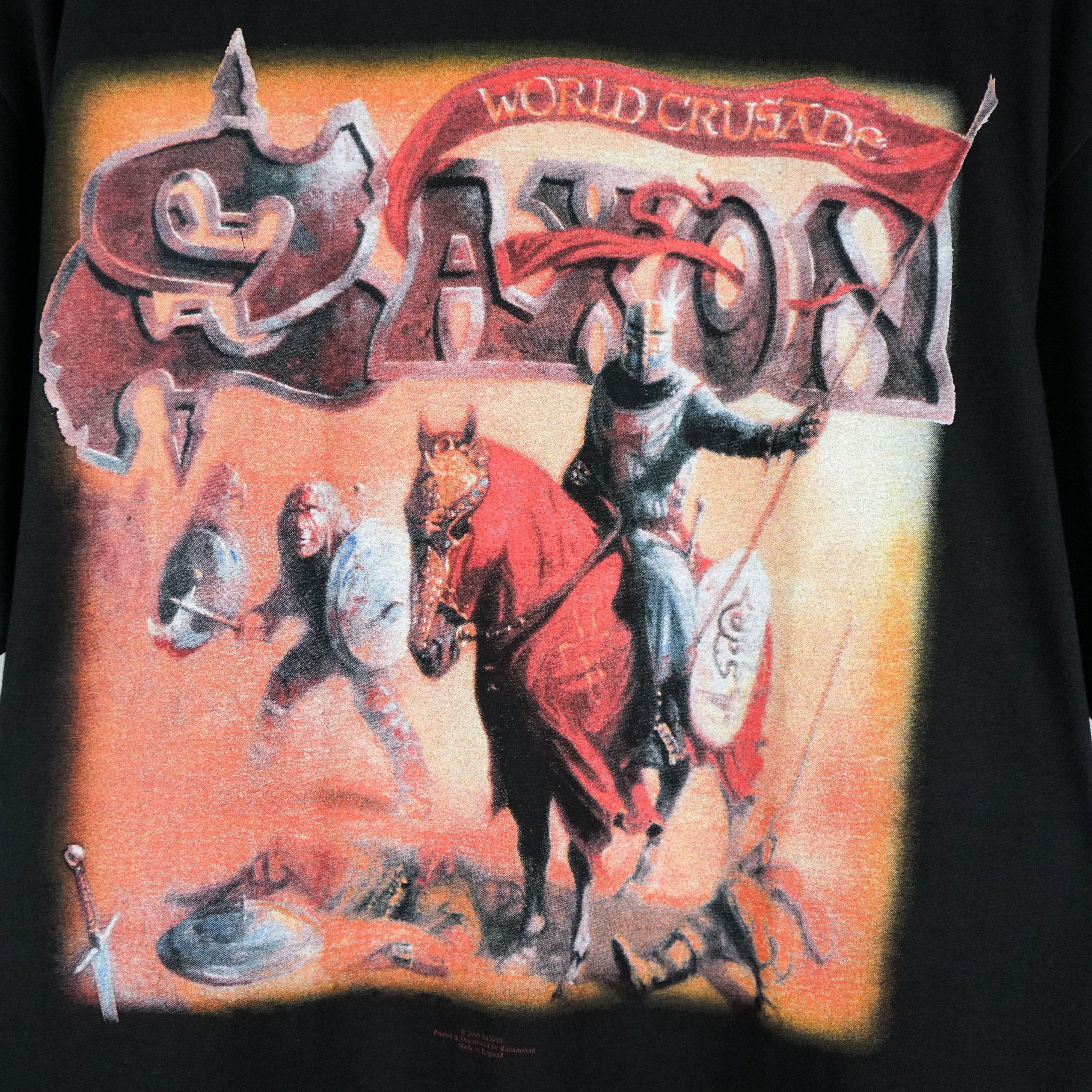 Band Tees × Vintage 2000 Saxon Tour t shirt Size US XXL / EU 58 / 5 - 2 Thumbnail