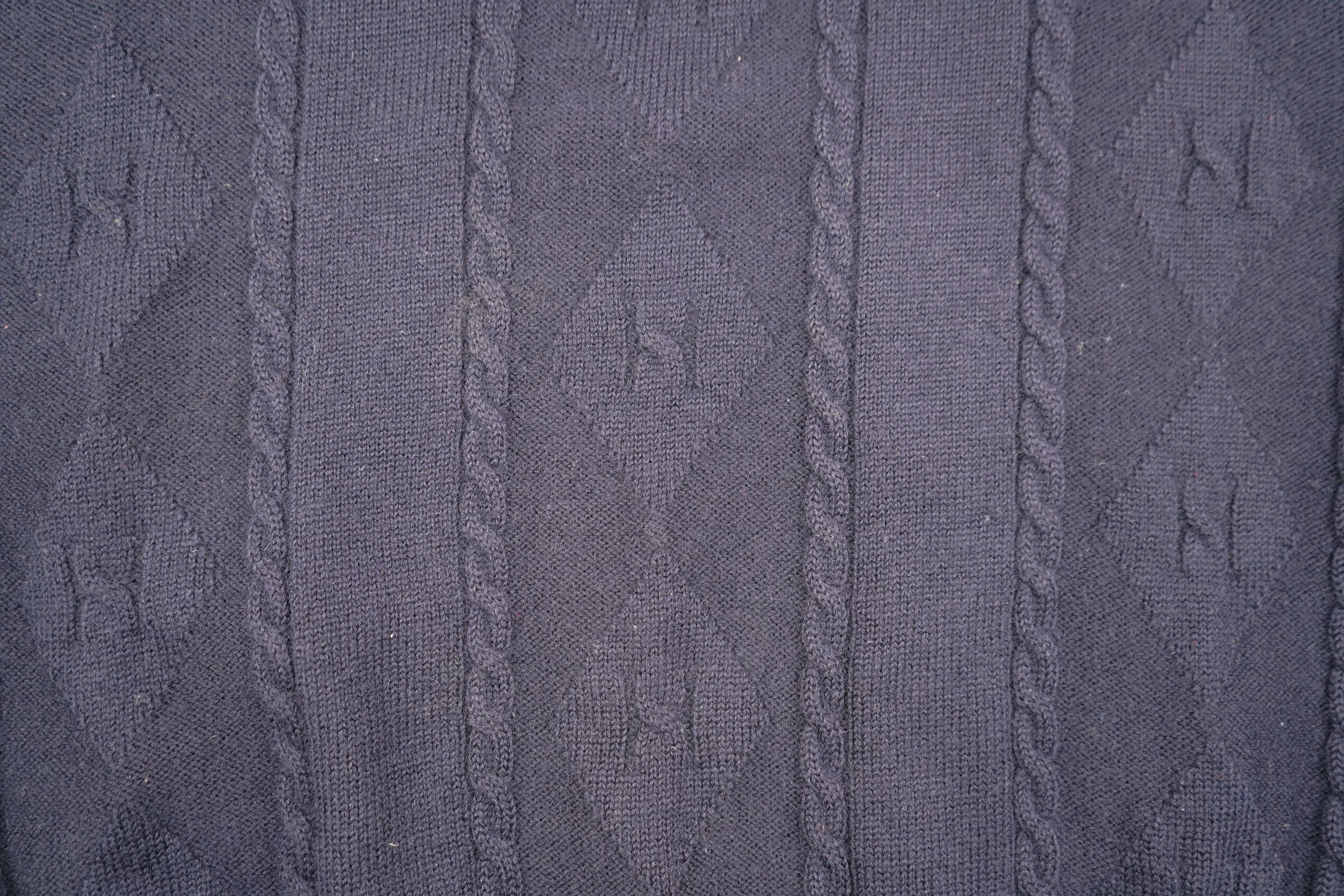 Burberry × Vintage 90s Burberrys Wool Sweater Size US L / EU 52-54 / 3 - 10 Thumbnail