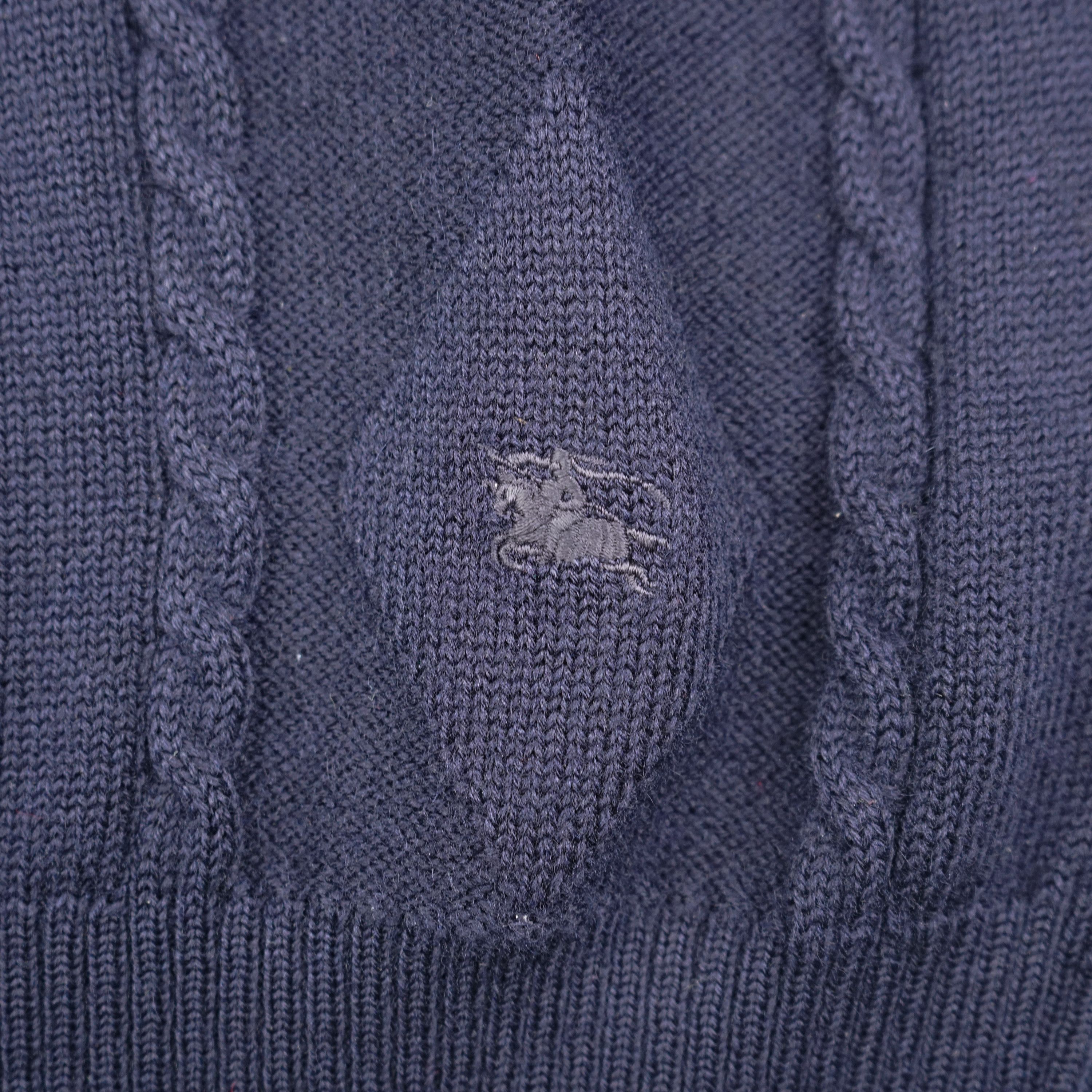Burberry × Vintage 90s Burberrys Wool Sweater Size US L / EU 52-54 / 3 - 3 Thumbnail