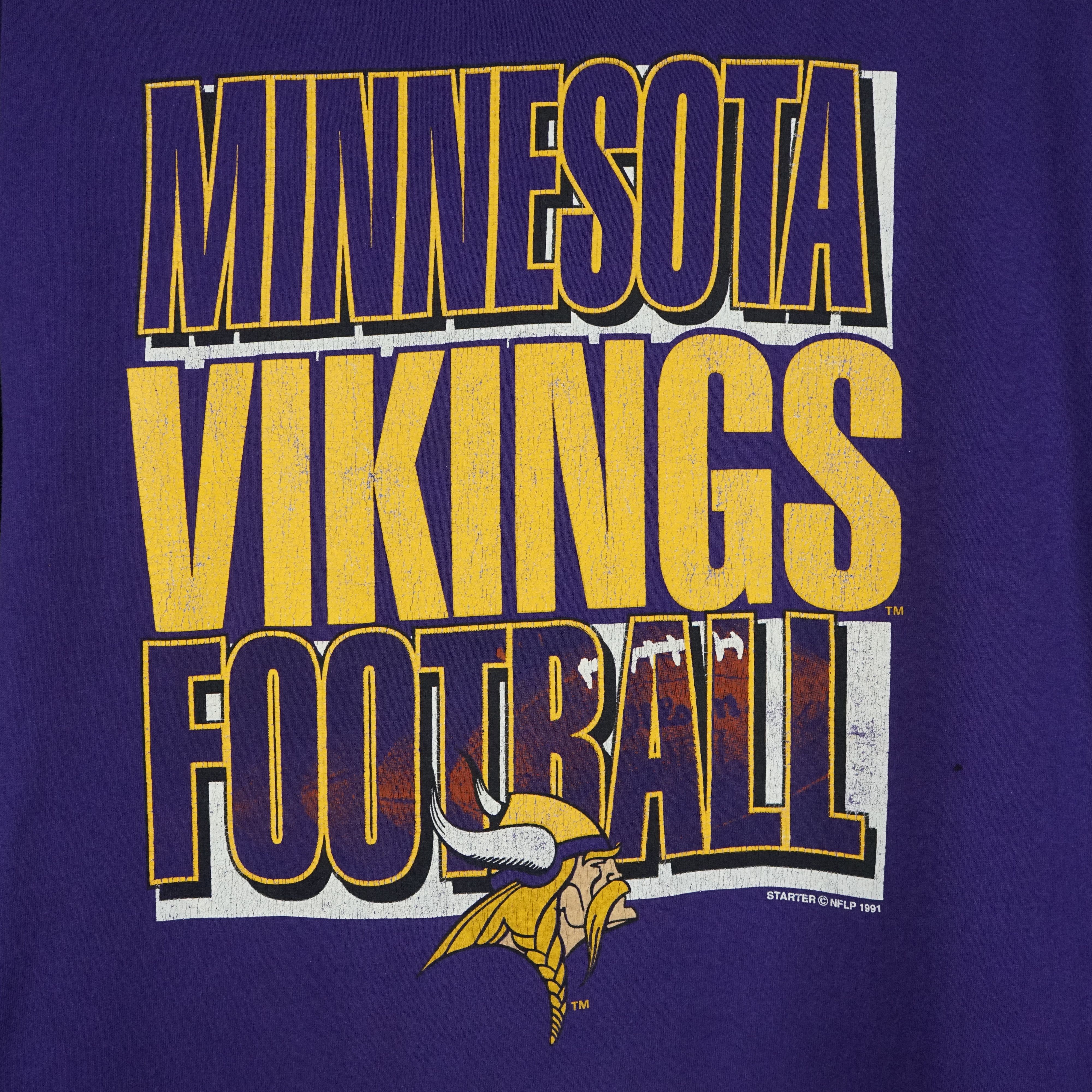 NFL × Vintage 1991 minnesota vikings t shirt Size US XL / EU 56 / 4 - 2 Thumbnail