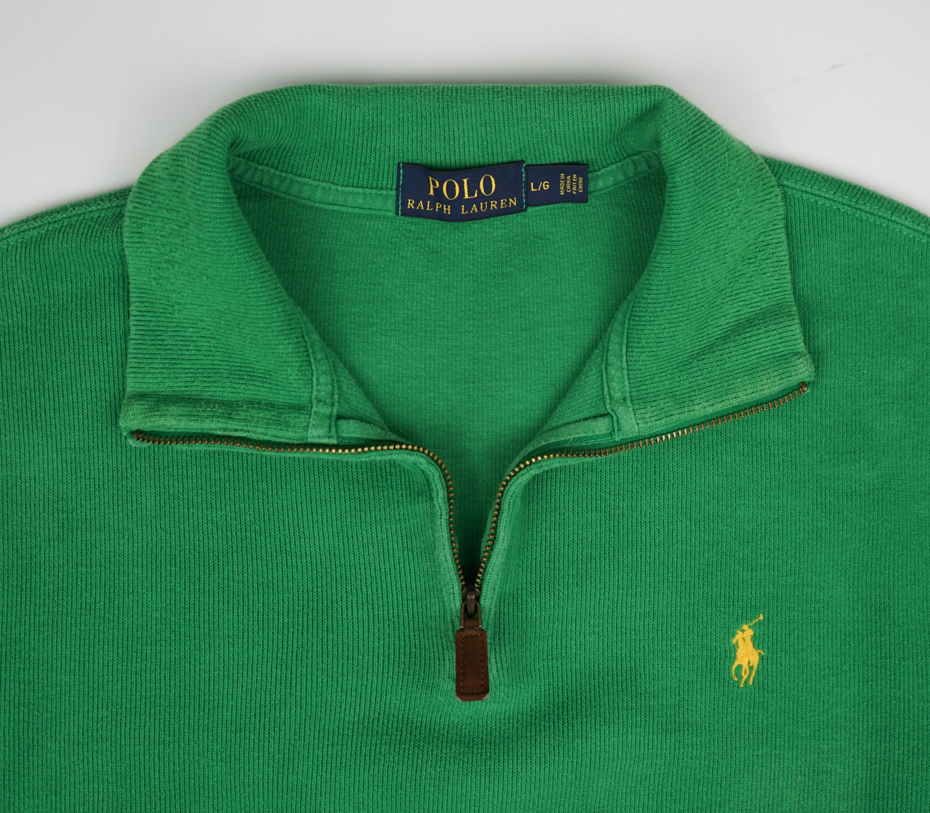 Polo Ralph Lauren × Ralph Lauren × Vintage vtg Ralph Lauren half-zip sweater Green Size US L / EU 52-54 / 3 - 13 Thumbnail