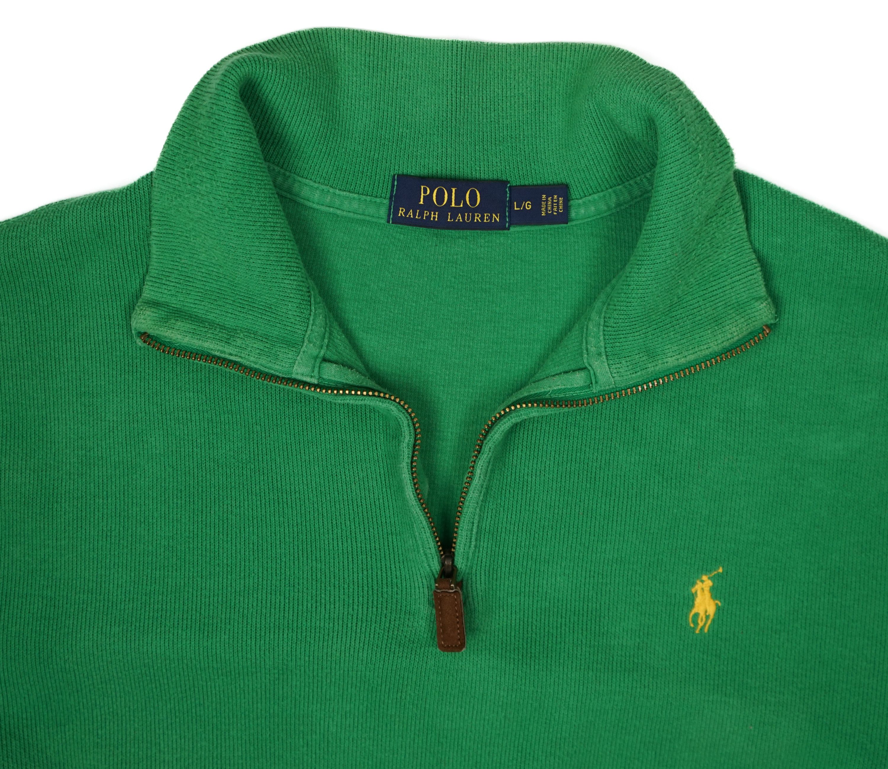 Polo Ralph Lauren × Ralph Lauren × Vintage vtg Ralph Lauren half-zip sweater Green Size US L / EU 52-54 / 3 - 2 Thumbnail