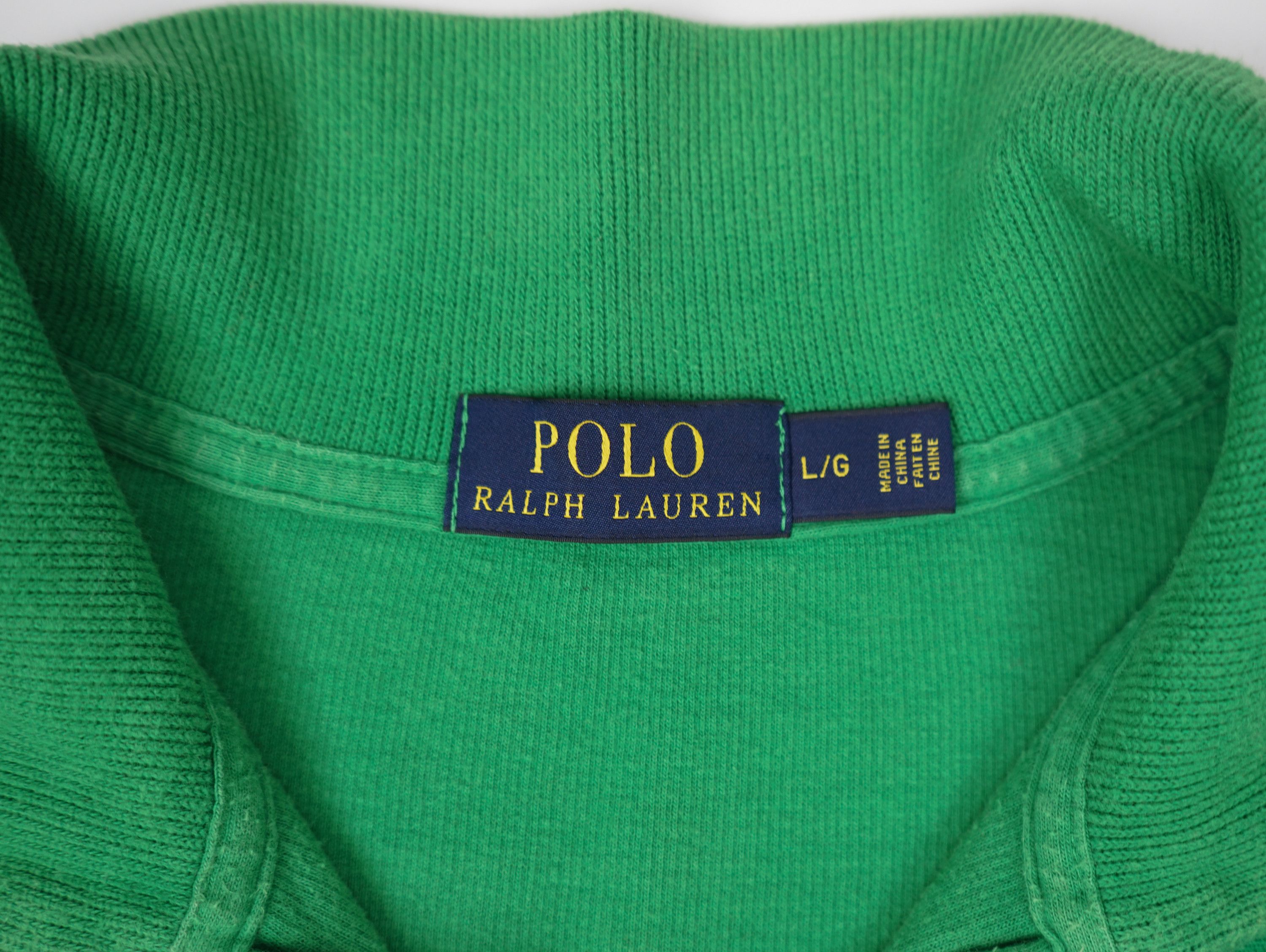 Polo Ralph Lauren × Ralph Lauren × Vintage vtg Ralph Lauren half-zip sweater Green Size US L / EU 52-54 / 3 - 4 Thumbnail