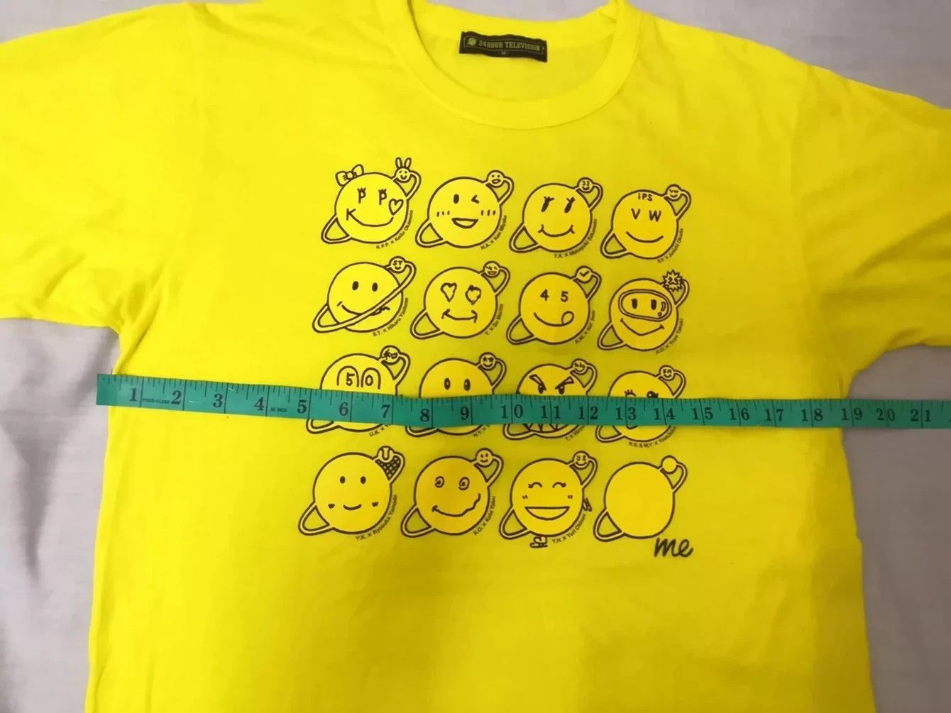 Japanese Brand Vintage 24 Hour Television Emoji Tee Takashi Murakami Size US M / EU 48-50 / 2 - 6 Thumbnail