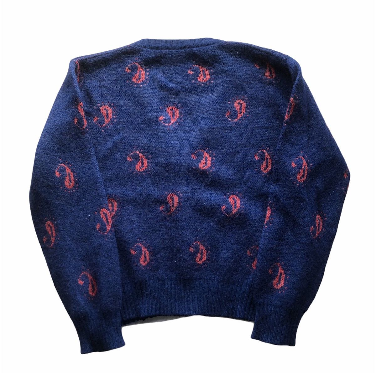 Celine 1980s Celine Paisley Wool Knitted Cardigan Size S / US 4 / IT 40 - 5 Thumbnail
