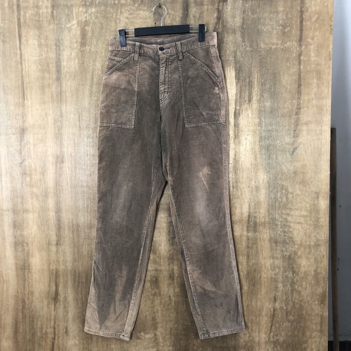 Japanese Brand Japanese Brand faded Brown Corduroy Casual Pants #6318 Size US 28 / EU 44 - 1 Thumbnail