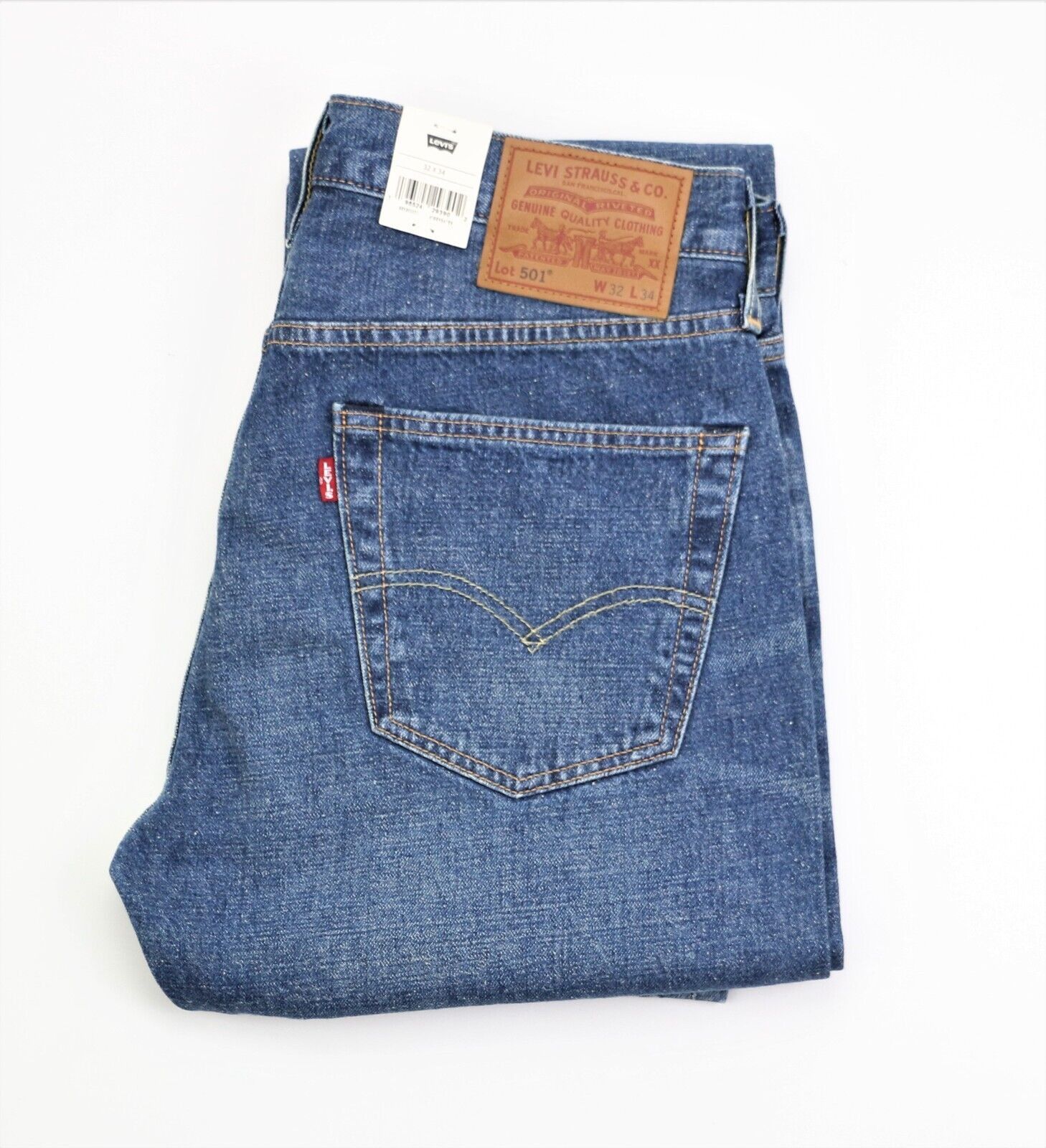 新品　LEVI'S LVC1955 501 W32 L34 1955 501® Original Fit Selvedge Men's Jeans - Dark Wash