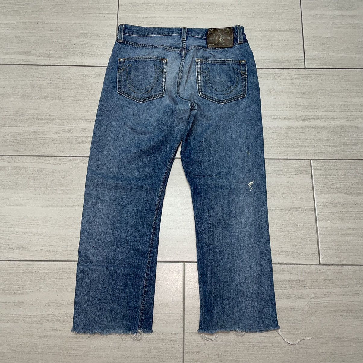 Self Edge × True Religion True Religion Flared / Boot Cut Selvedge Patch Denim Size US 31 - 7 Thumbnail
