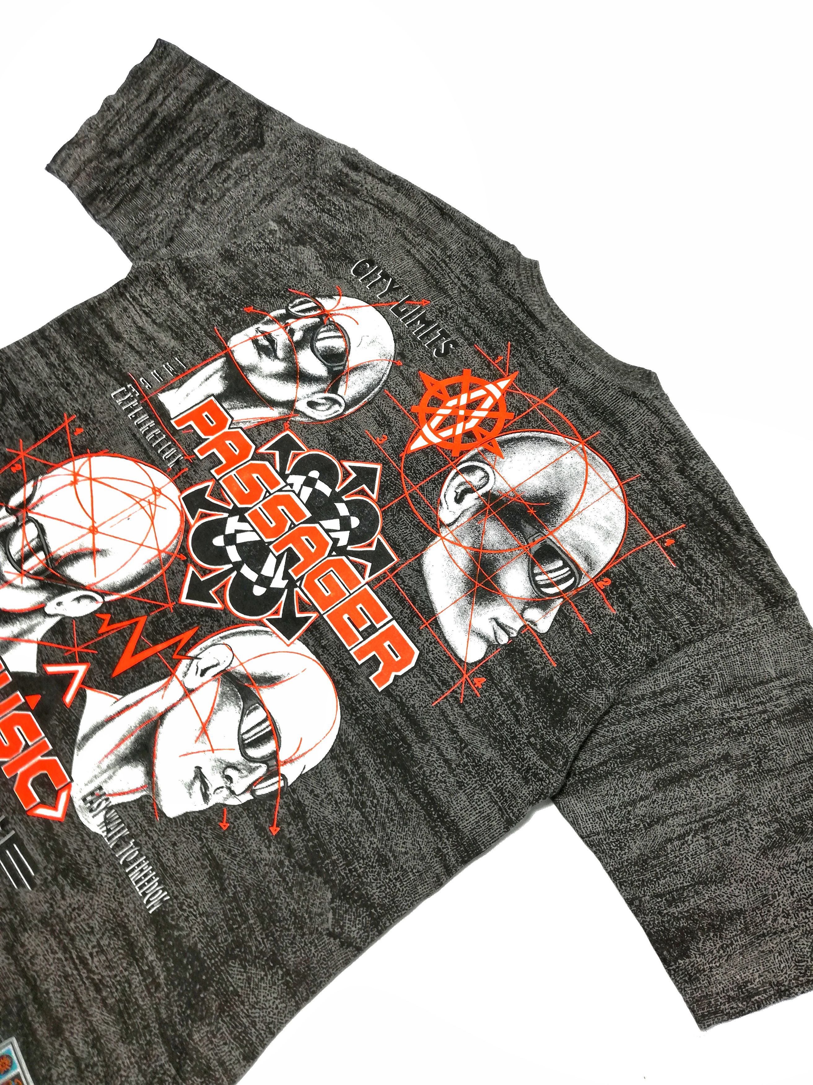 Vintage 🔥Passager Music Style Stop Noise On.Earth Big Logo T-Shirt Size US XL / EU 56 / 4 - 10 Thumbnail