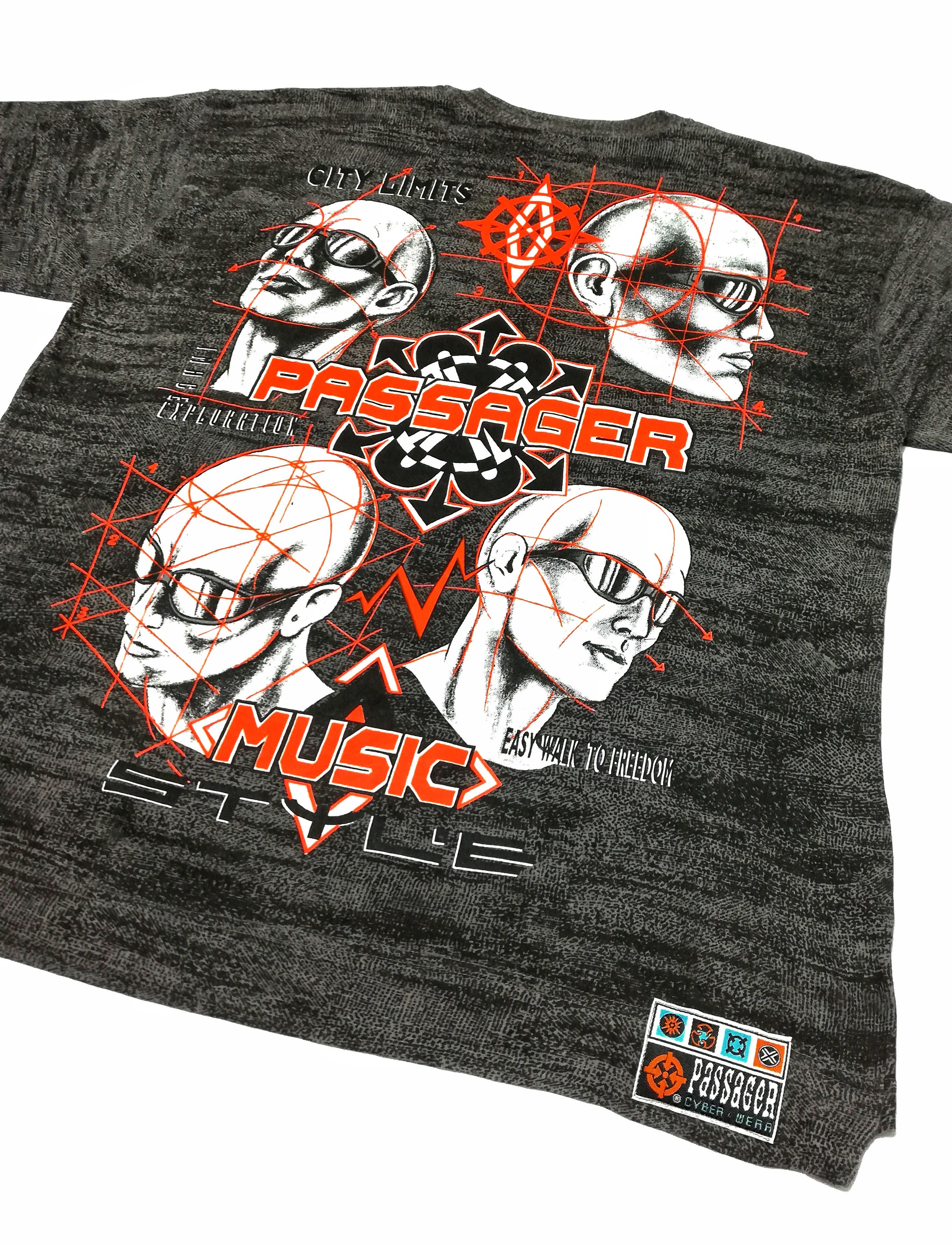 Vintage 🔥Passager Music Style Stop Noise On.Earth Big Logo T-Shirt Size US XL / EU 56 / 4 - 7 Thumbnail