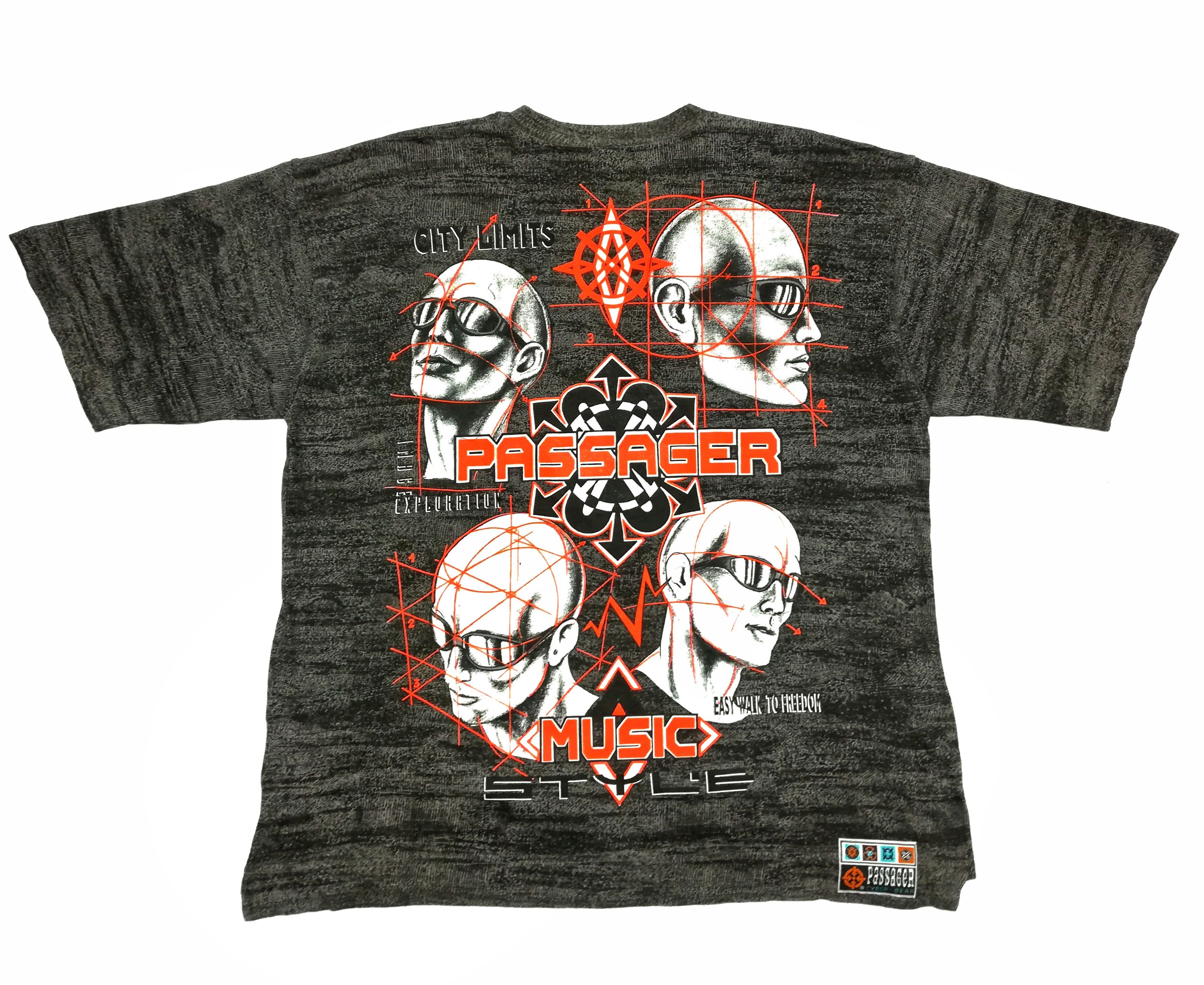 Vintage 🔥Passager Music Style Stop Noise On.Earth Big Logo T-Shirt Size US XL / EU 56 / 4 - 6 Thumbnail