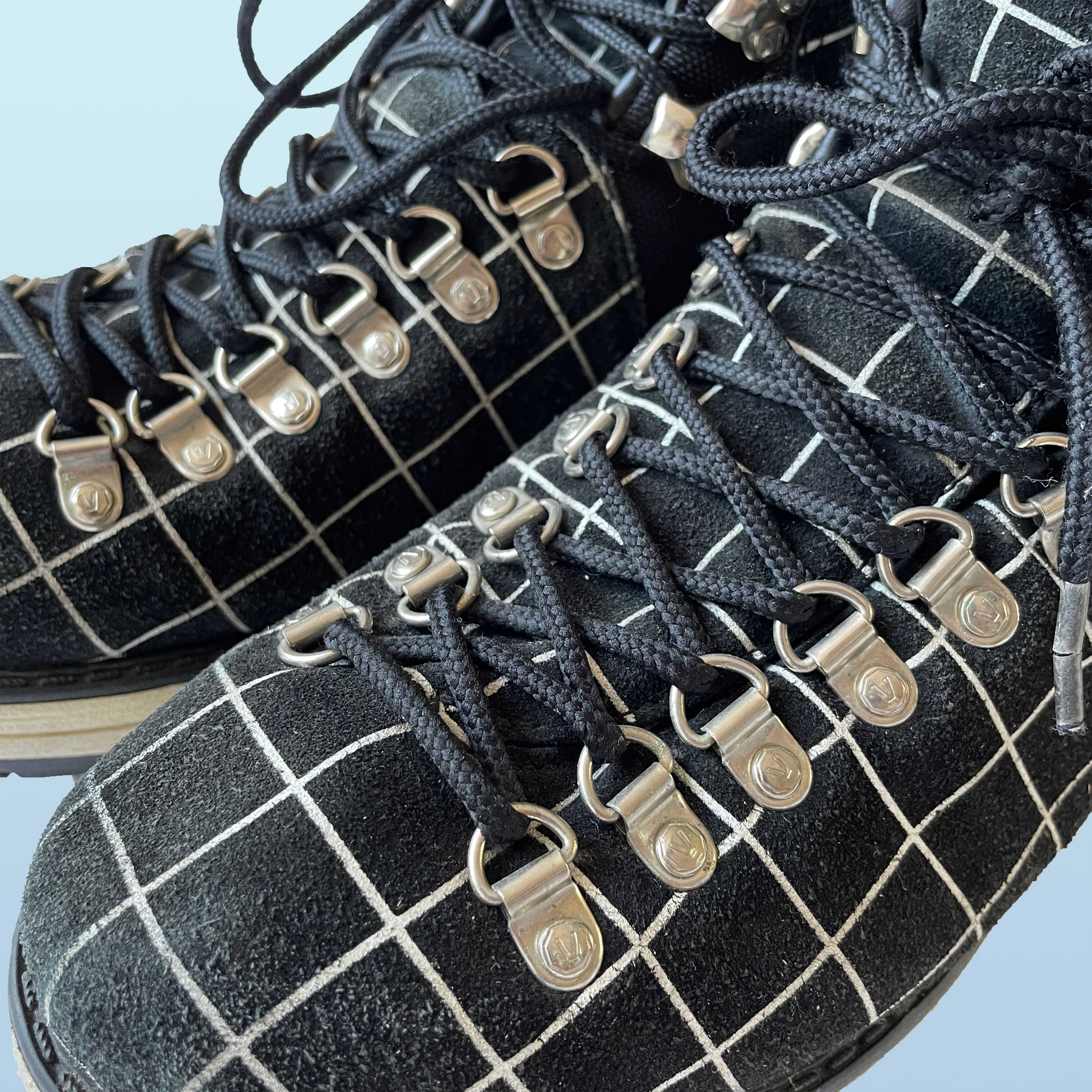 visvim×affa check design trekking boots Visvim X Affa Serra boots