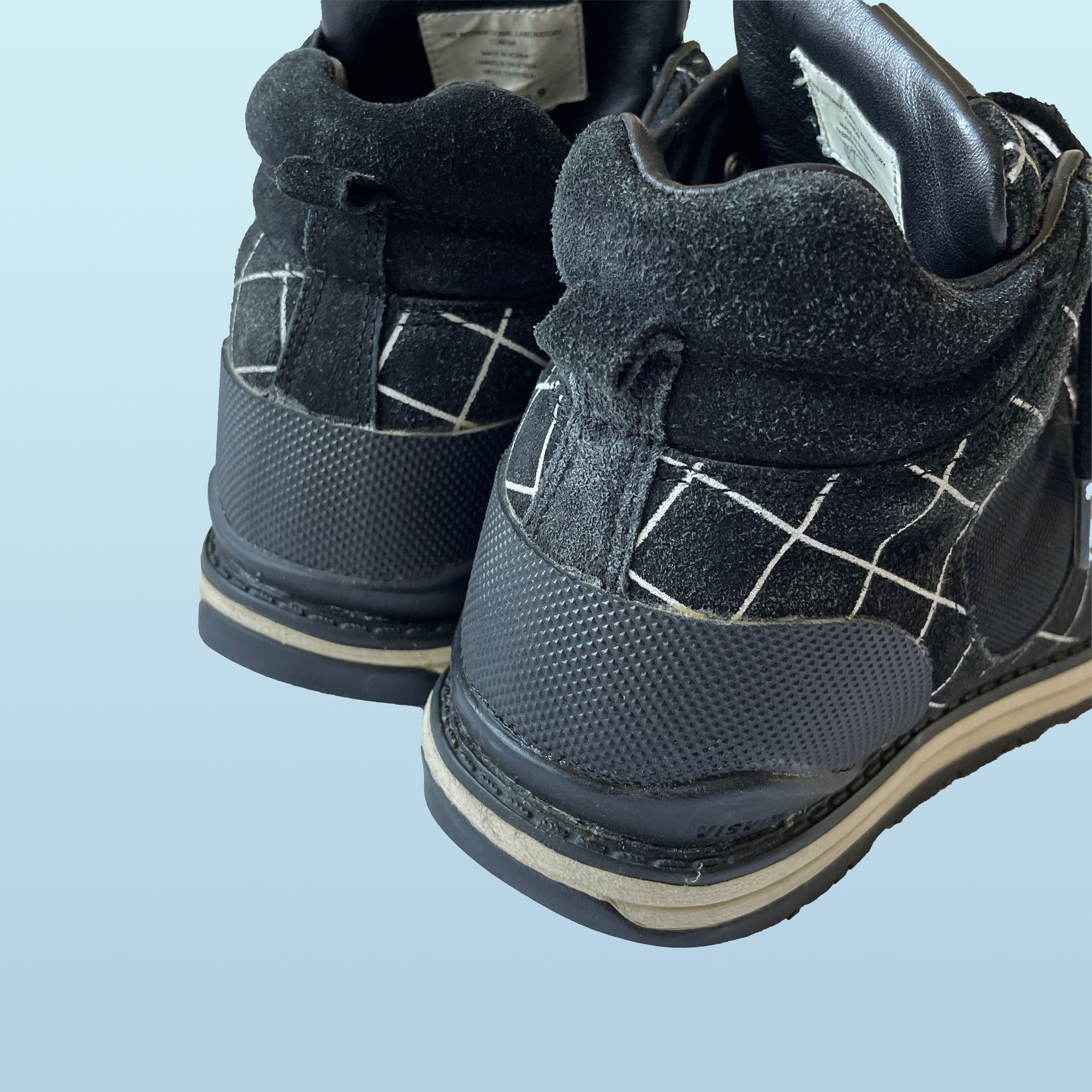 visvim×affa check design trekking boots visvim×affa check design trekking boots