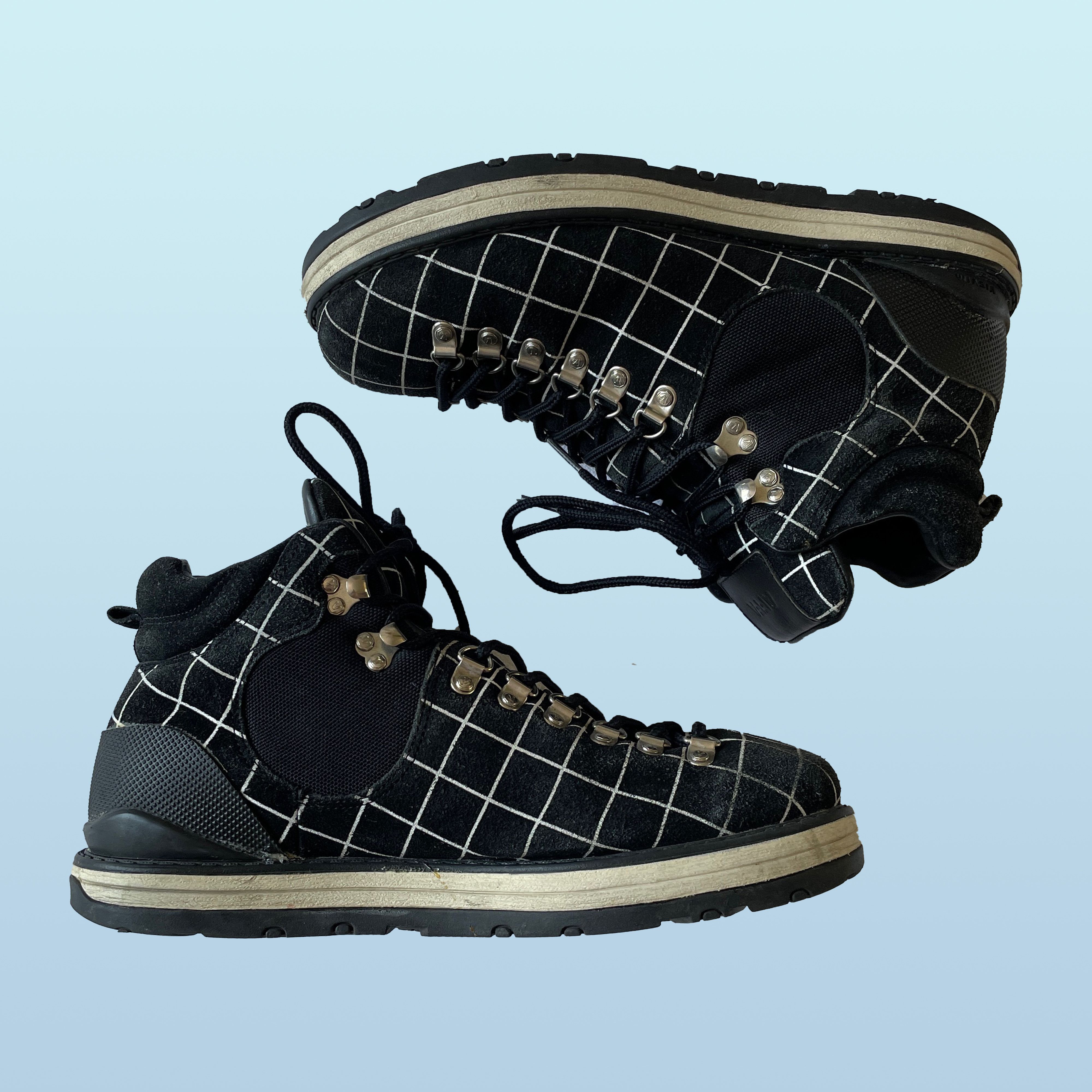 visvim×affa check design trekking boots Visvim X Affa Serra boots