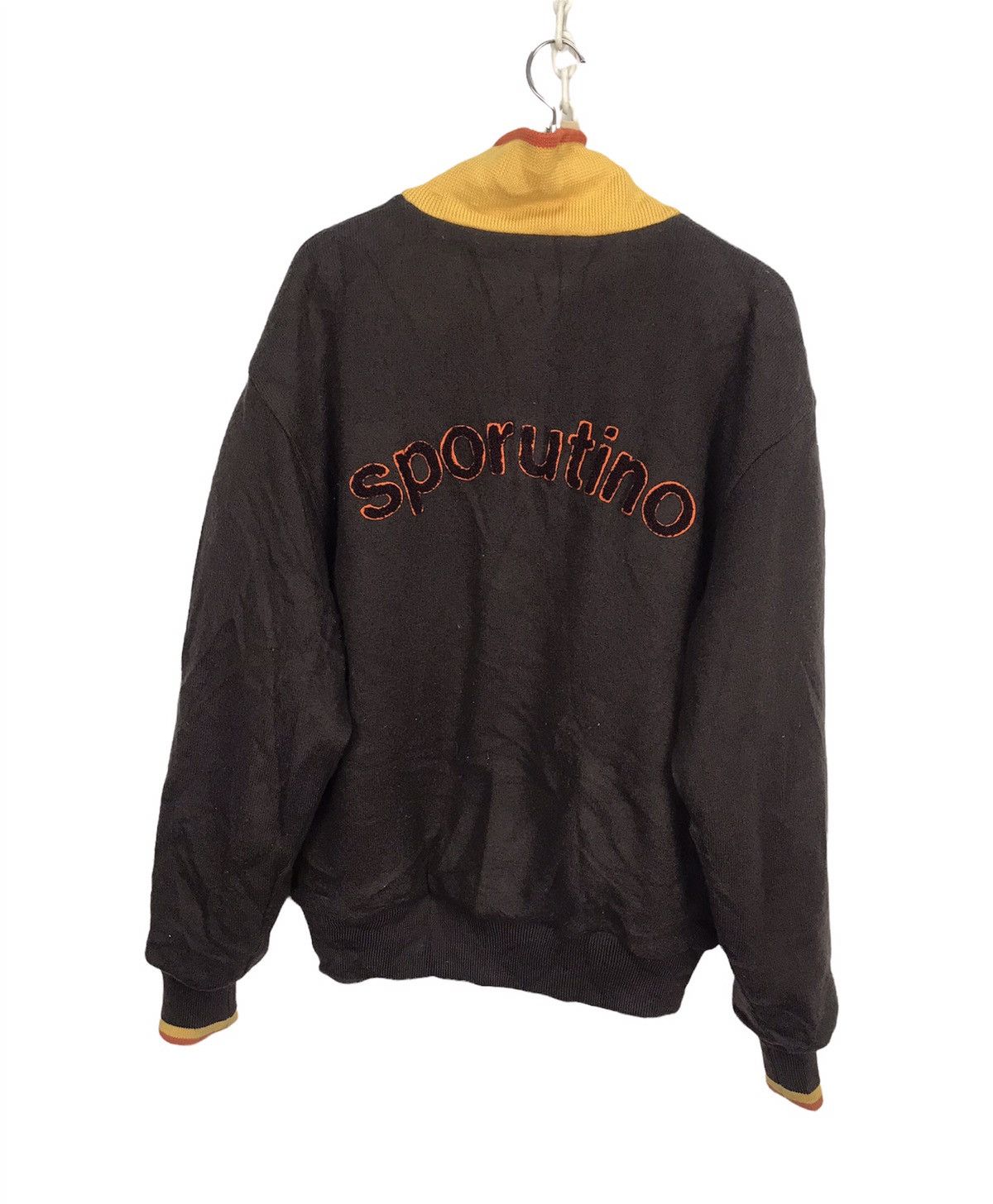 Japanese Brand × Vintage Vintage sporutino spellout wool zipper jacket Size US L / EU 52-54 / 3 - 2 Thumbnail